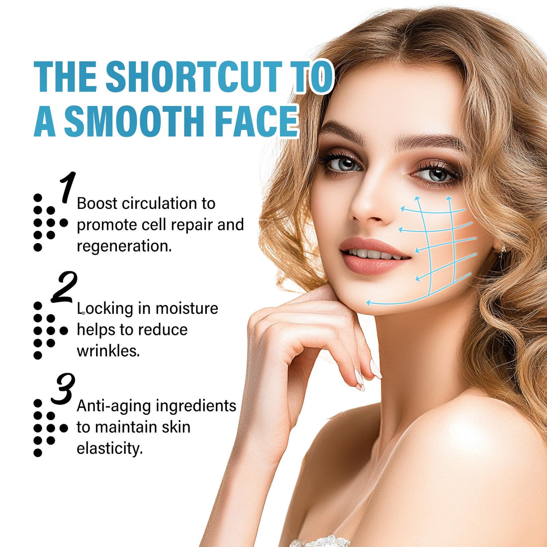 Feugole Smile Line Patches, Anti Wrinkle Patches for Face Overnight, Anti Wrinkle Facial Patches for Smile Lines Remover,16 Packs