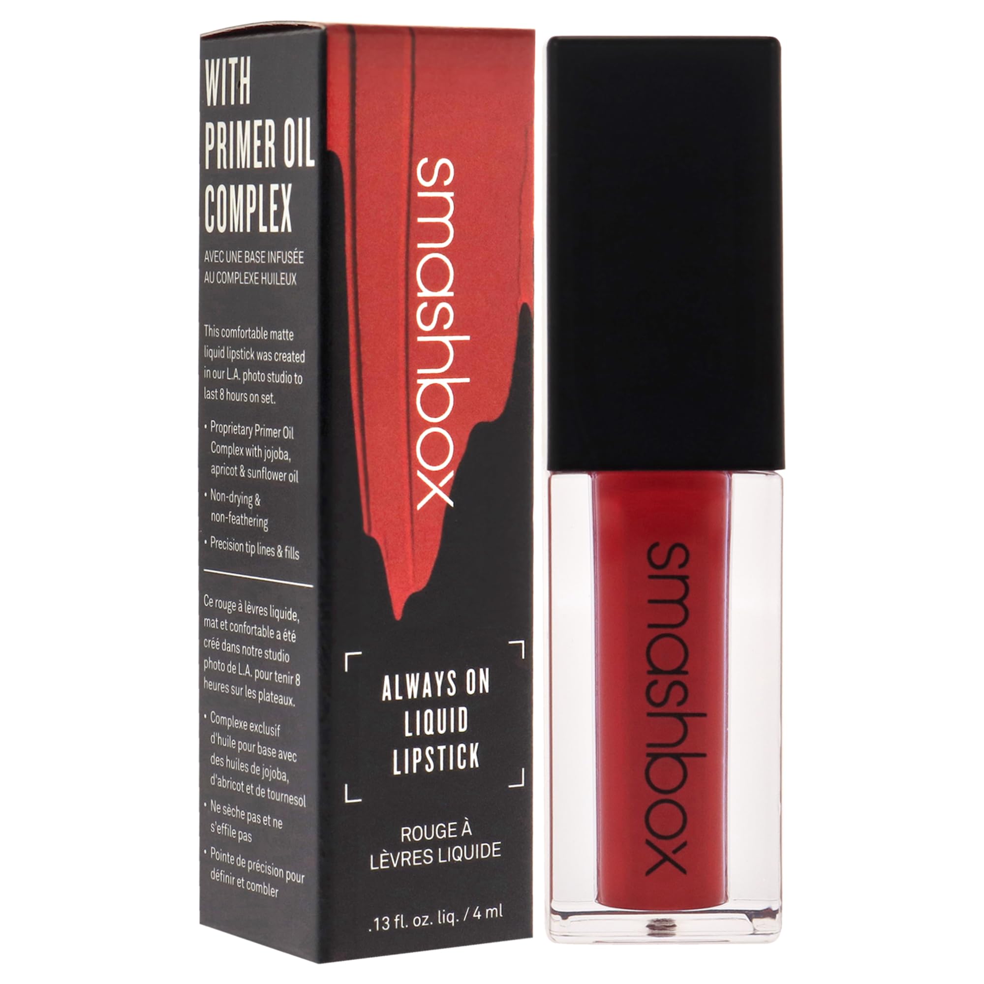 Smashbox Lipstick, Red, Bawse (Matte)
