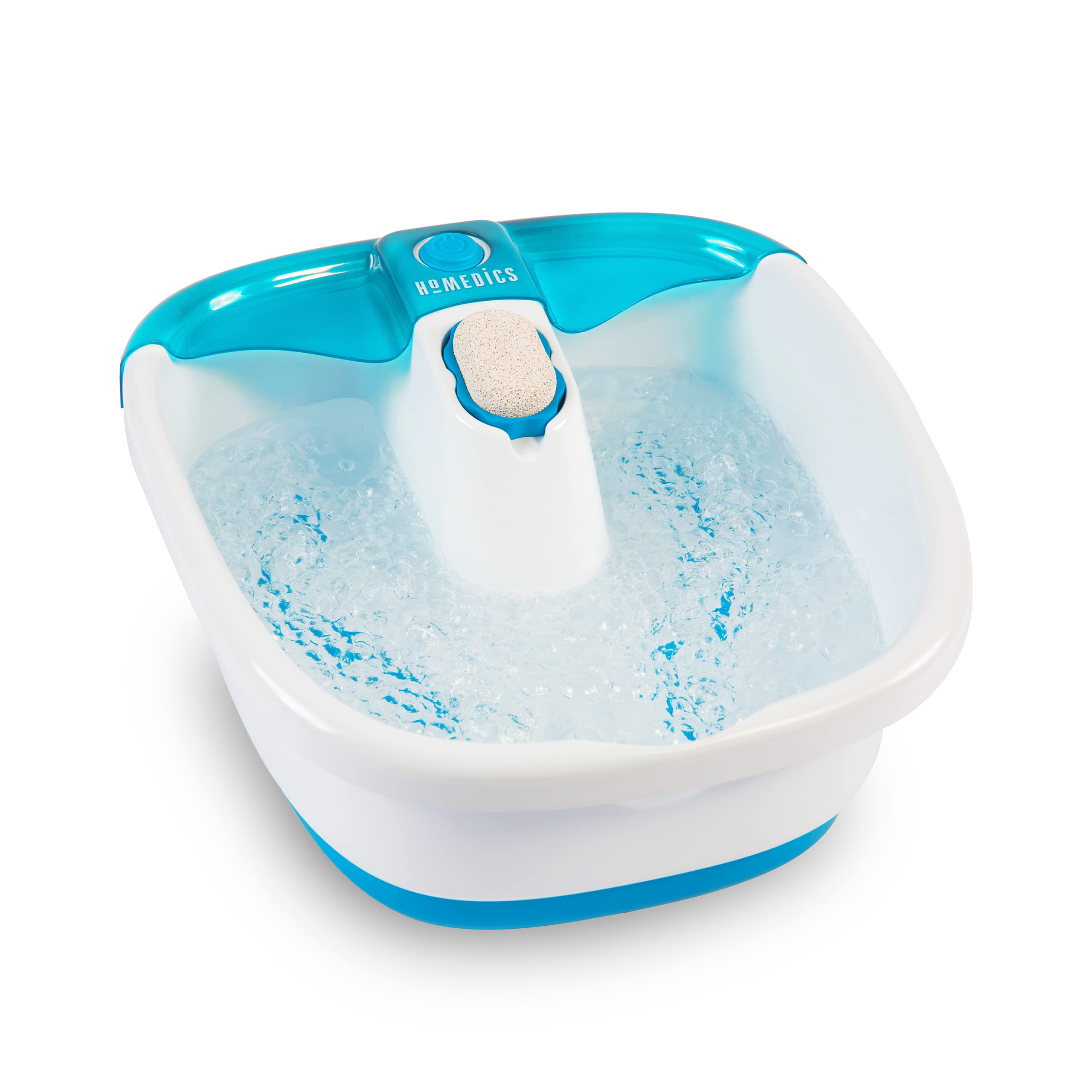 HoMedics Bubble Mate Foot Spa, Toe-touch control, Heat maintenance helps maintain warm water temperature, Removable pumice stone, FB-55