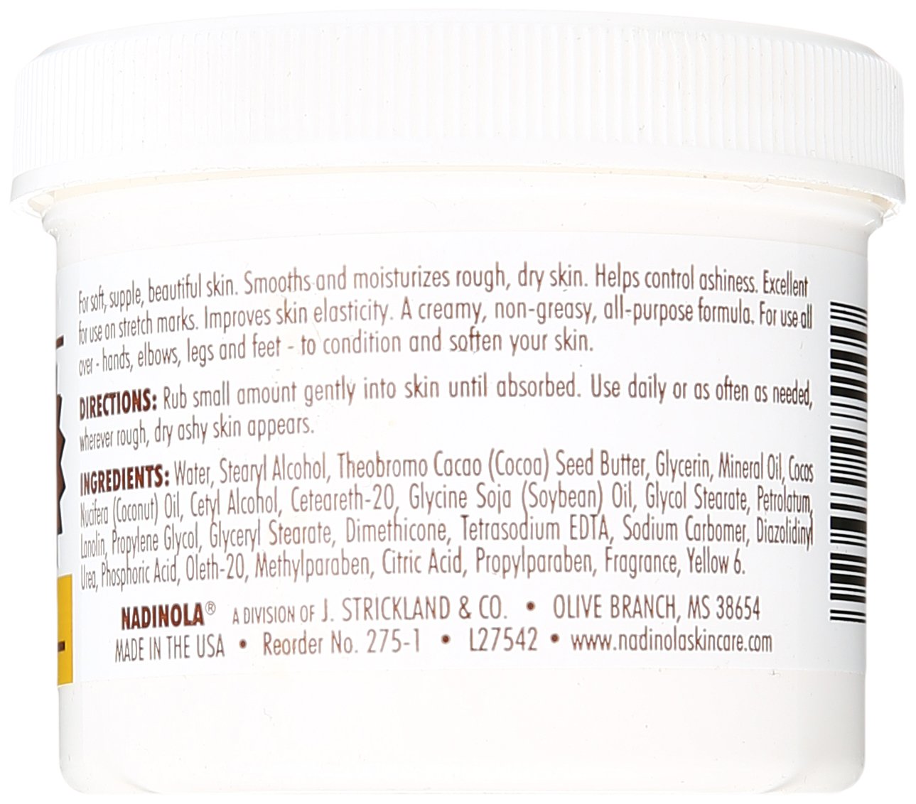 Nadinola Cocoa Butter Cream, 4 Ounce