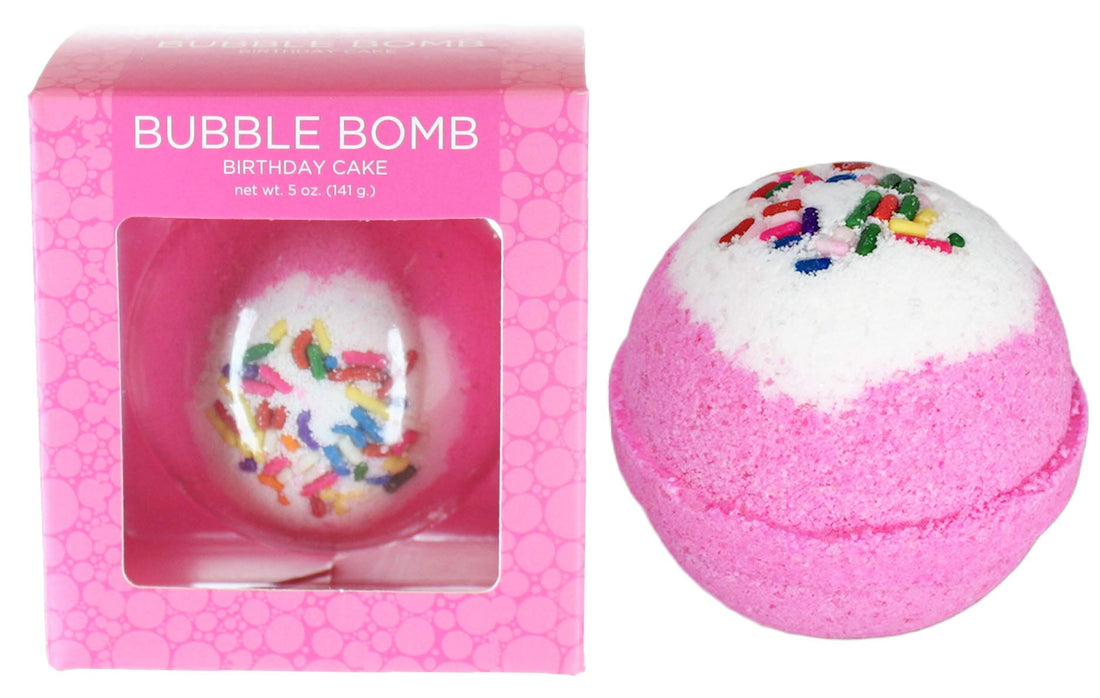 Birthday Cake Bubble Bath Bomb In Gift Box - Large Lush Pink Cupcake Bath Fizzy By Two Sisters Spa - Homemade By Moms In The Usa - Relaxing, Moisturizing, Fun Gift For All Ages