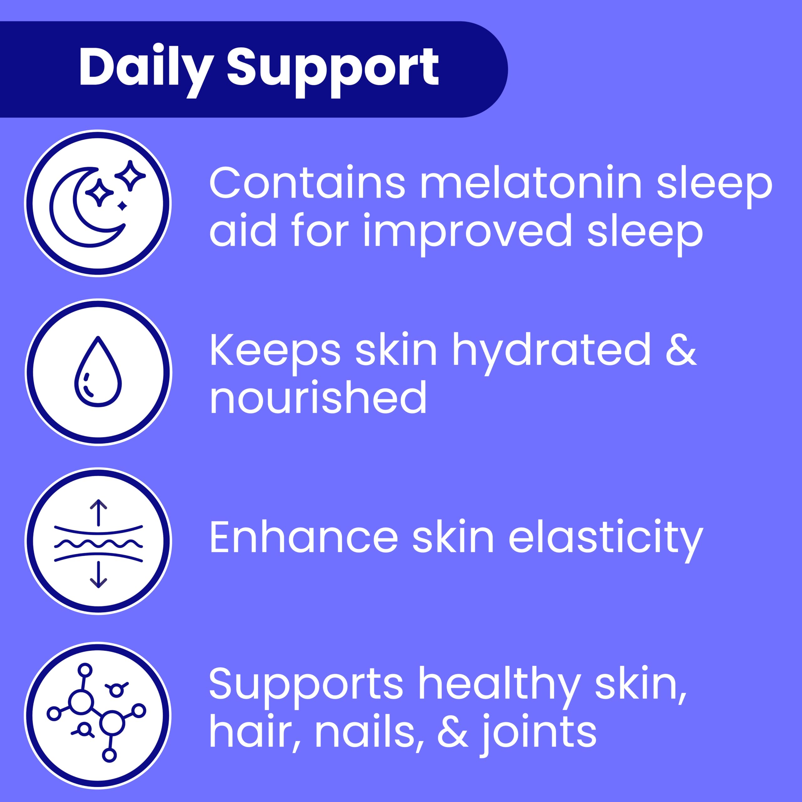Sanar Naturals Collagen Pills Beauty Sleep with Melatonin 6 mg - Boost Hair Skin Nails Joints - Hydrolyzed Collagen for Women and Men Peptides Supplement, 150 Capsules