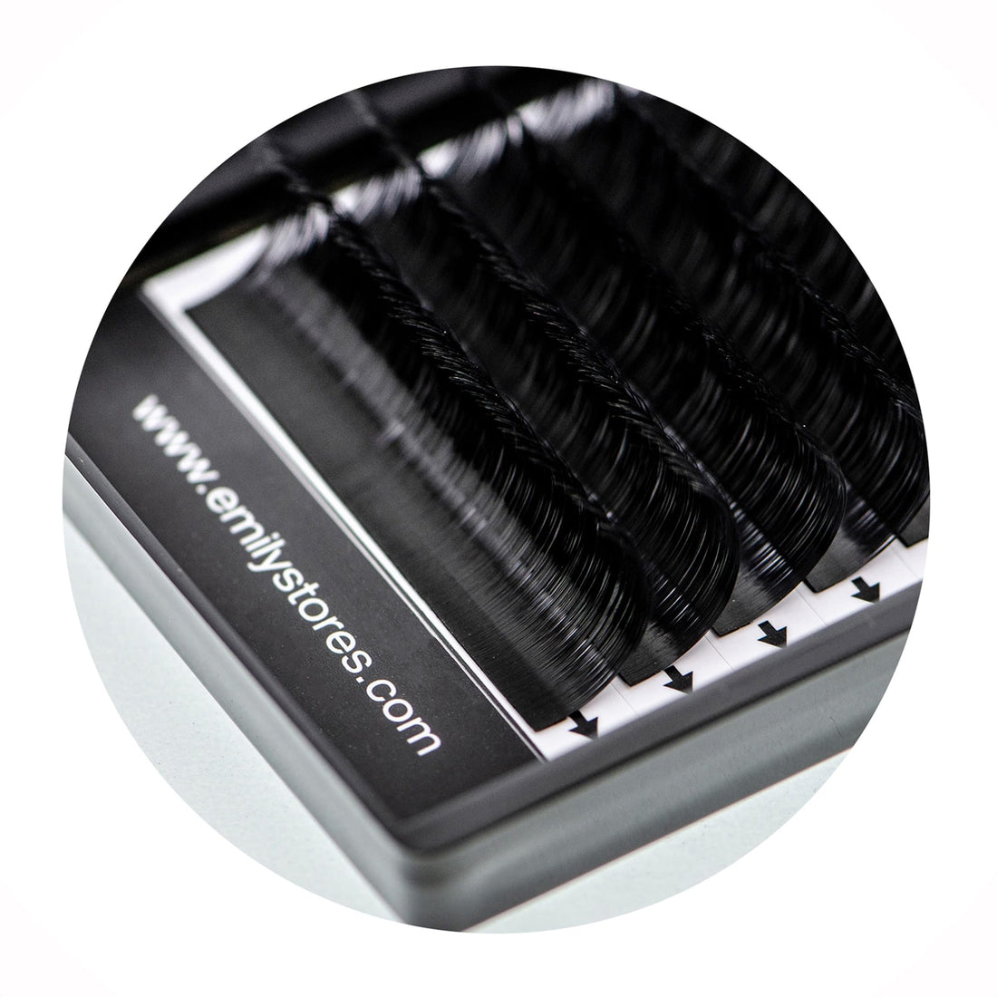 10MM : EMILYSTORES 0.05mm Thickness B Curl 10mm Length Lashes Silk Mink Eyelashes For Eyelash Extensions Single Size One Tray