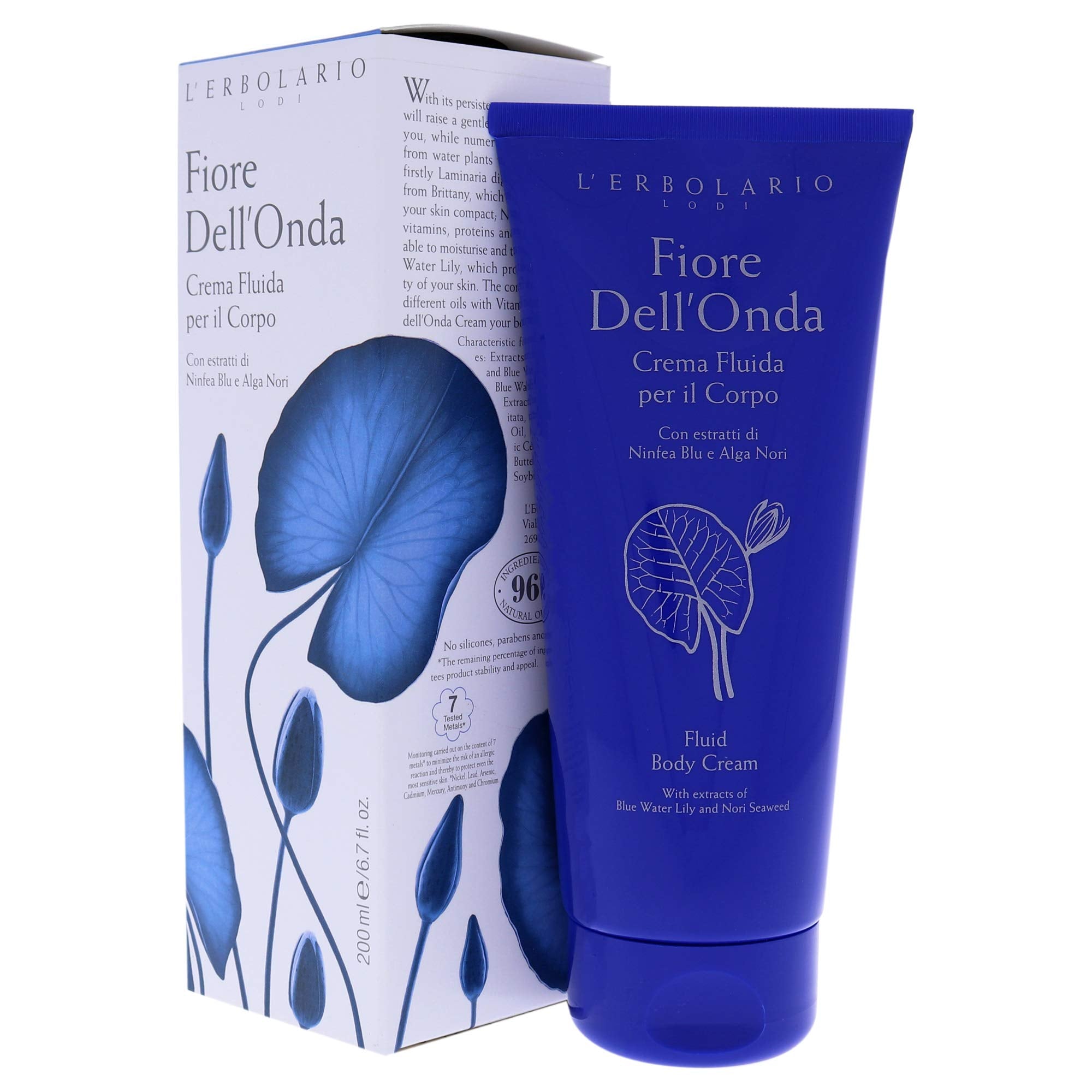 Fiore Dell'Onda (Flower of the Wave) Perfumed Fluid Body Cream by L'Erbolario Lodi