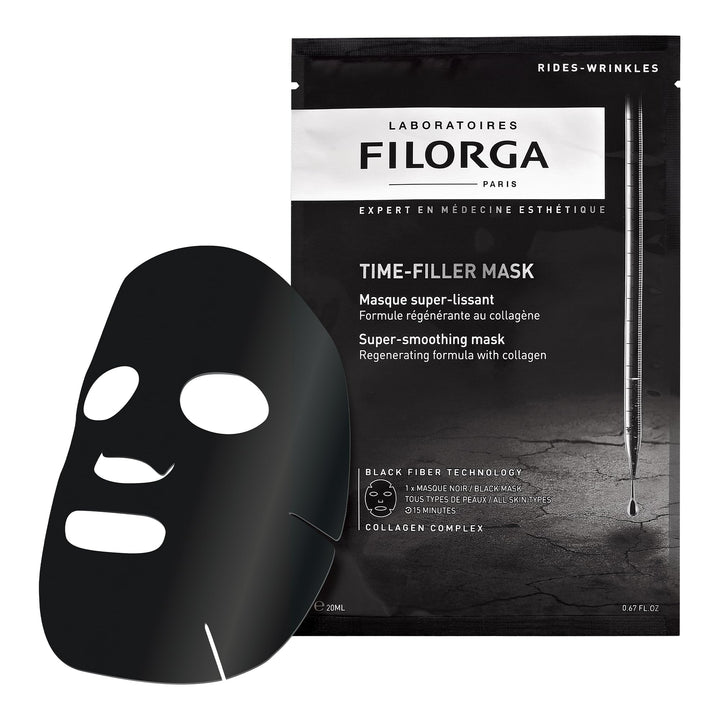 Filorga Time-Filler Super Smoothing Black Mask for Unisex - 0.811 oz Mask
