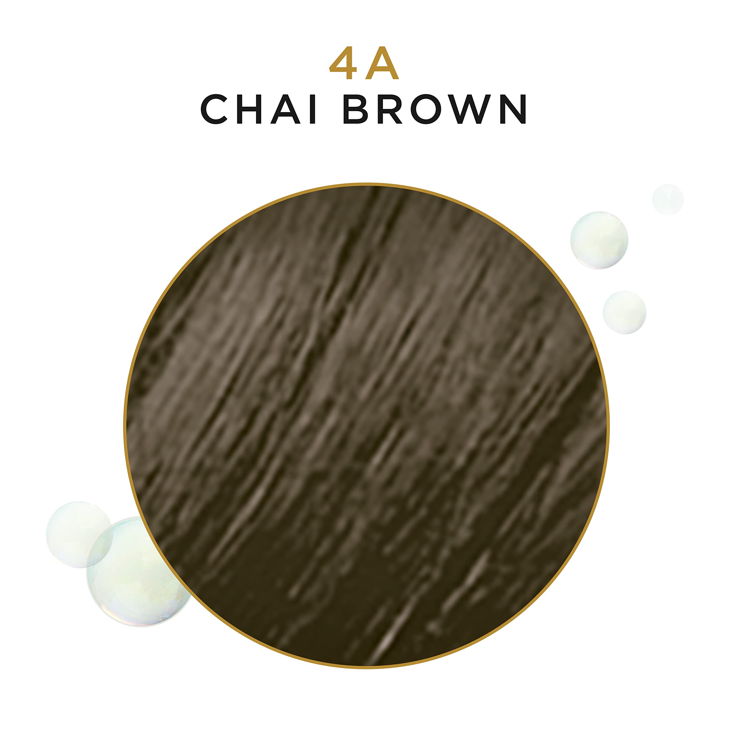 Clairol Professional Beautiful Collection, Advanced Gray Hair Solution, Semi-Permanent Hair Color 4A Chai Brown
