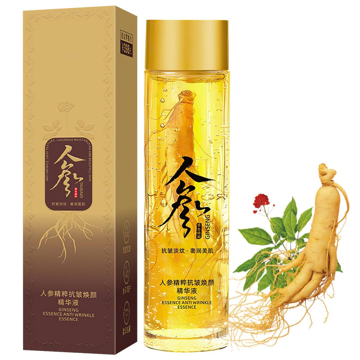 TPTAL Ginseng Extract Liquid,Ginseng Anti Wrinkle Serum,Ginseng Extract Anti-Wrinkle Original Serum Oil,Korean Red Ginseng Polypeptide Anti Aging Essence,Ginseng Face Serum Reduce Fine Lines(1PC)