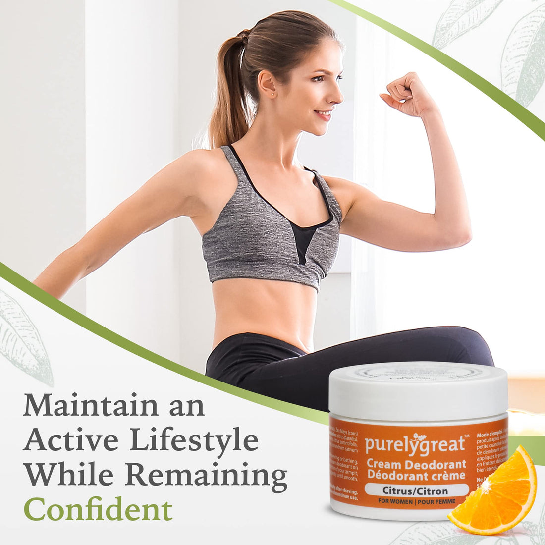 Natural Deodorant For Women Citrus 1.6 Oz