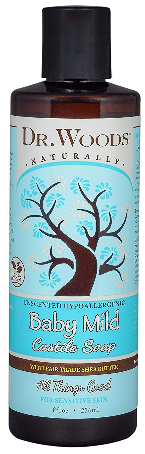 Dr. Woods Baby Mild Soap with Shea Butter, 8 Ounce