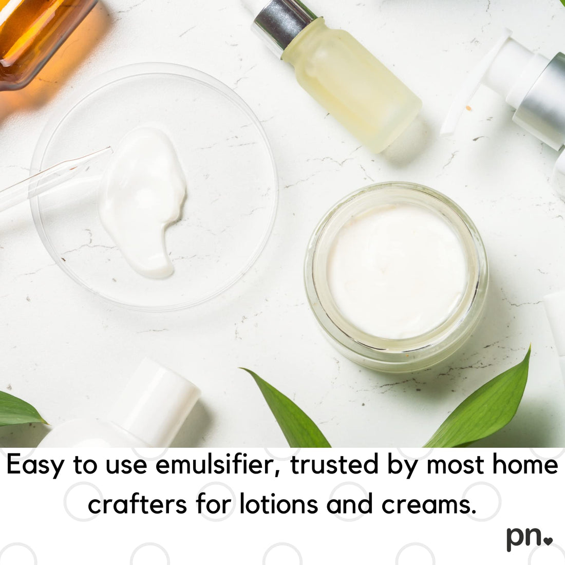Pure or Nothing Non-GMO Emulsifying Wax NF Pastilles - 1 lb. Resealable Pouch | 100% Plant-Derived | Made in USA | Cosmetic Grade Emulsifier for Lotions, Creams, and Skincare Formulations