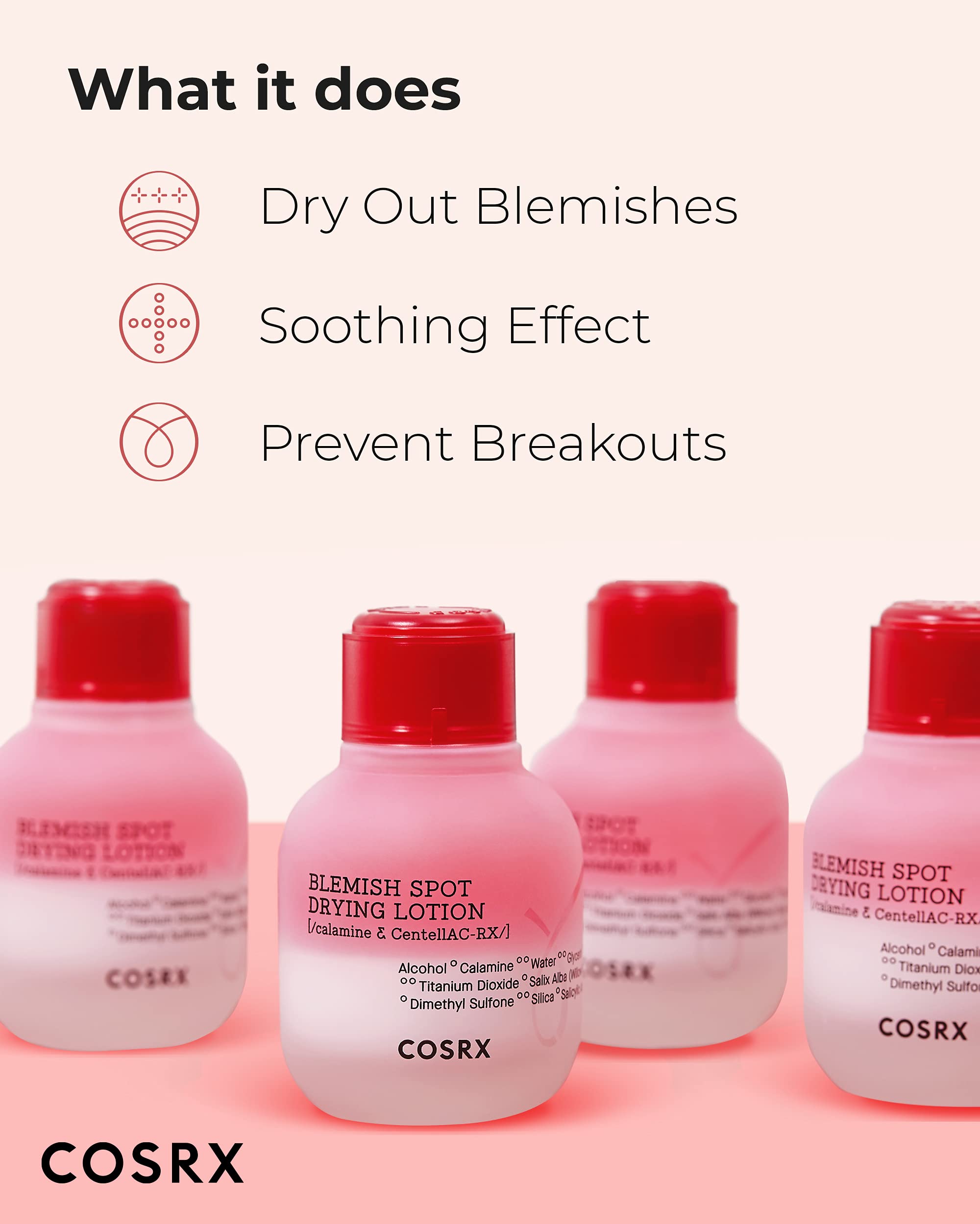 COSRX Acne Blemish Spot Drying Lotion 1.01 fl. oz / 30ml Dry and Reduce Blemish Spot, Pimple, Whitehead, Spot Treatment, Korean Skin Care