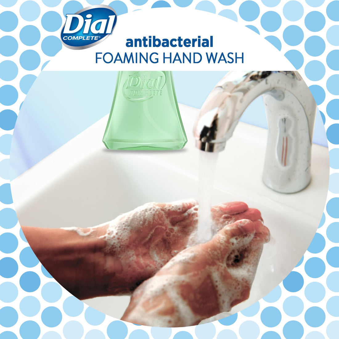 Dial Complete Antibacterial Foaming Hand Soap, Fresh Pear, 7.5 Fluid Ounces (Pack of 8)