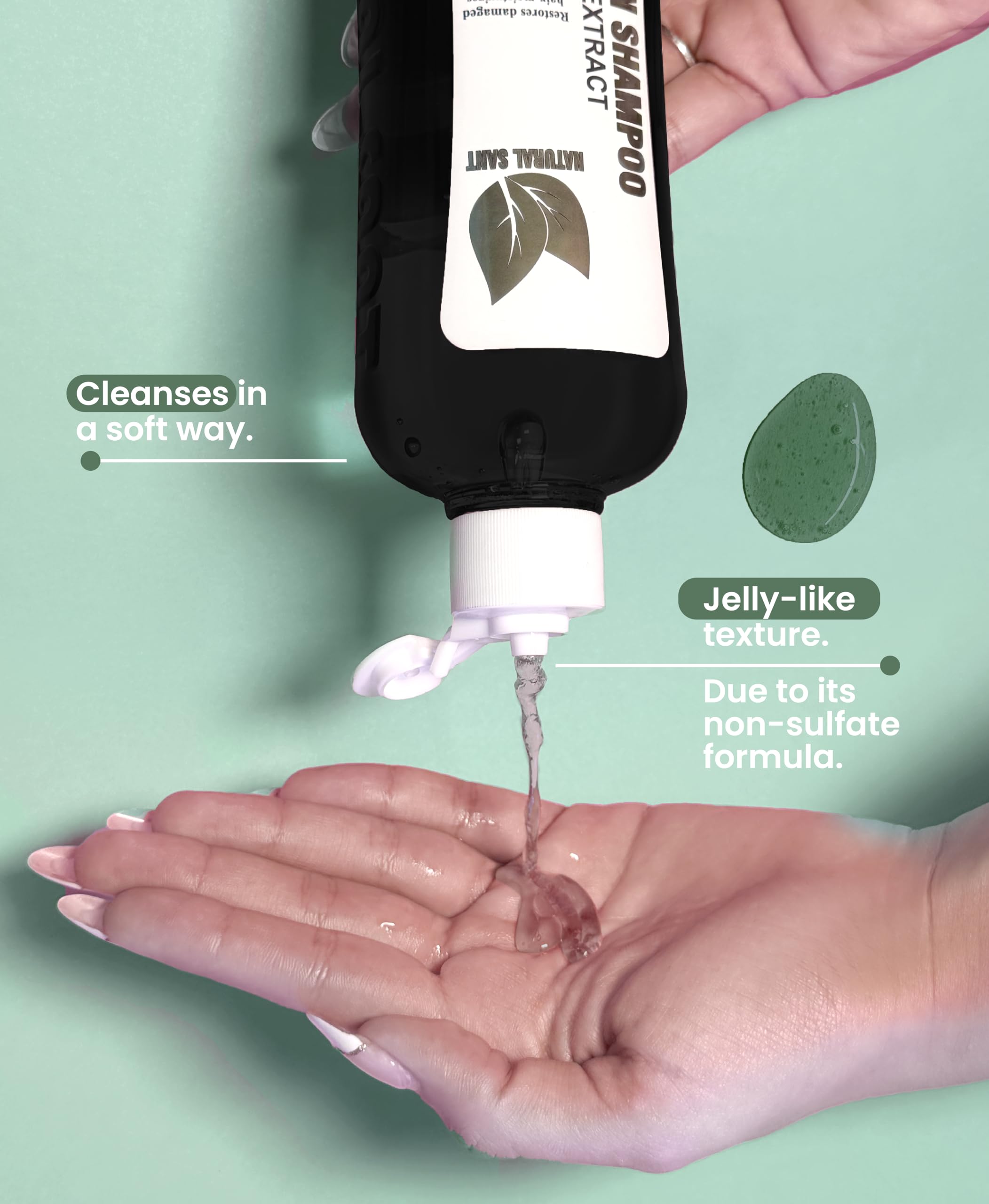 Natural Sant Rosemary & Cinchona Shampoo & Conditioner Set – Sulfate-Free, Hair Growth Support, Moisture & Repair – 16 fl oz Herbal Hair Care