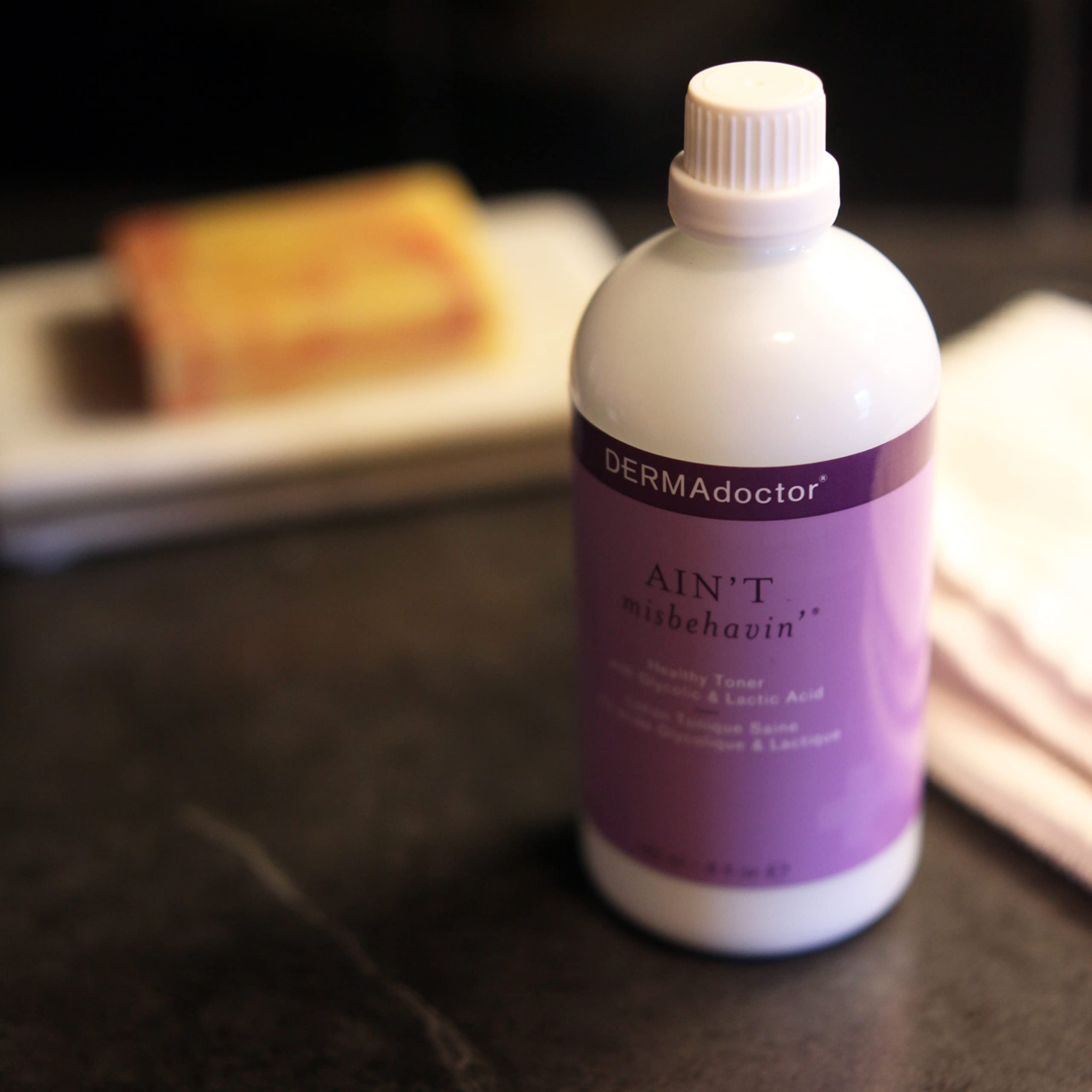 DERMAdoctor Ain't Misbehavin' Healthy Toner With Glycolic and Lactic Acid, 6 fl. oz.