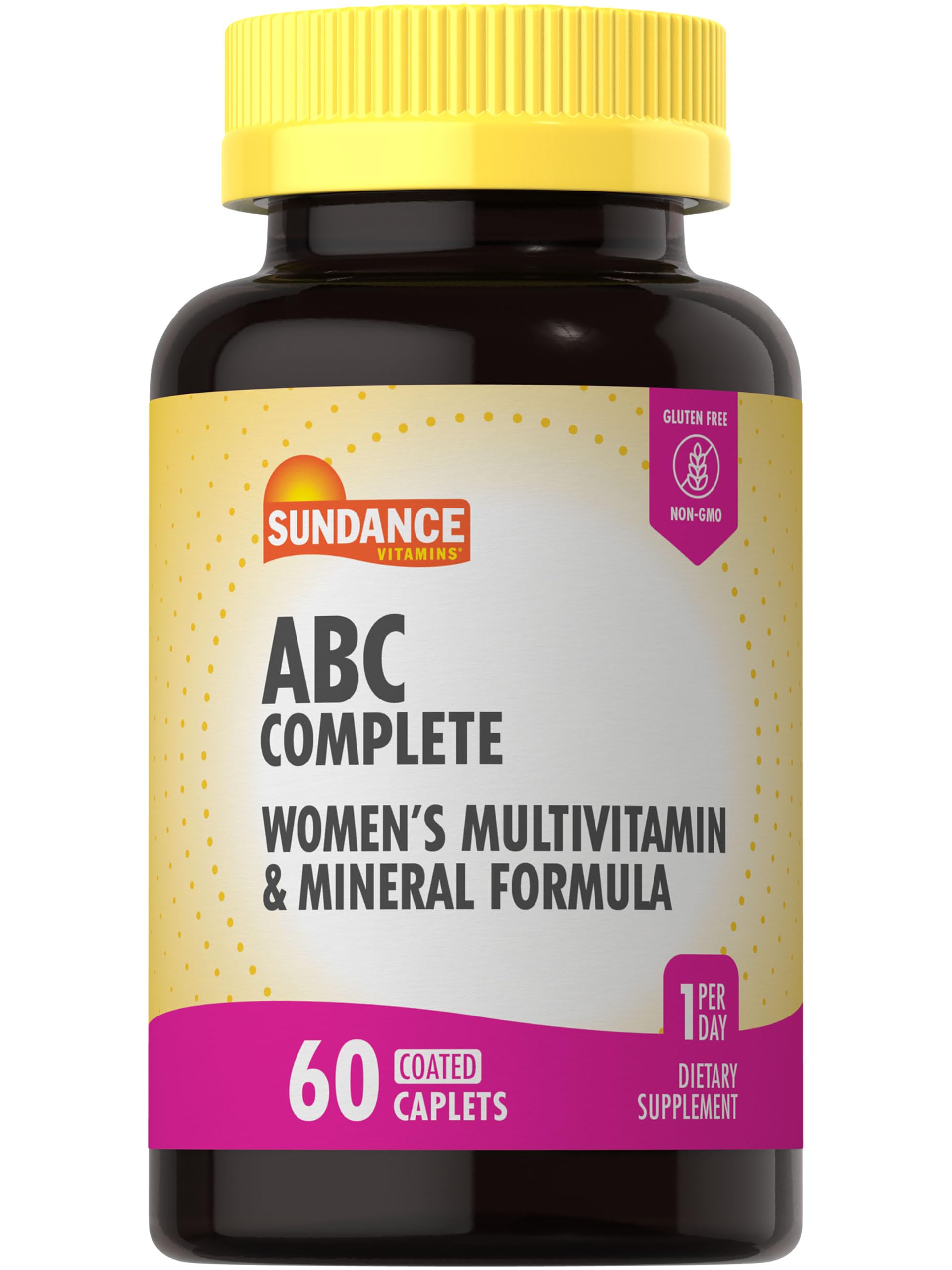 Sundance Women's ABC Complete Multivitamin | 60 Caplets | with Mineral Formula | Non-GMO and Gluten Free Supplement