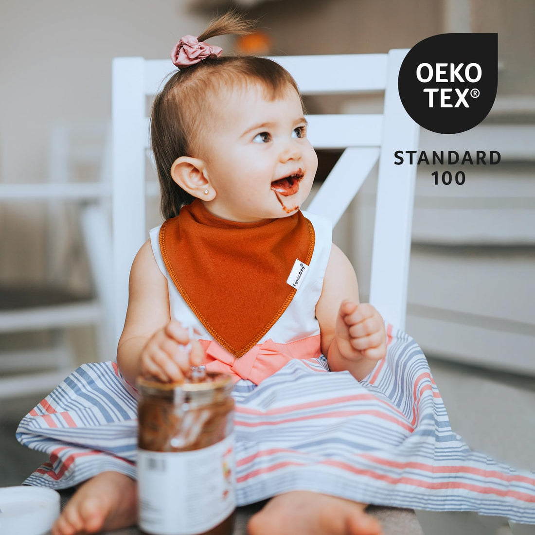 Baby Bandana Drool Bibs for Boys and Girls,Super Soft Unisex 12 Pack Absorbent Cotton Organic Bib Set for Teething and Drooling