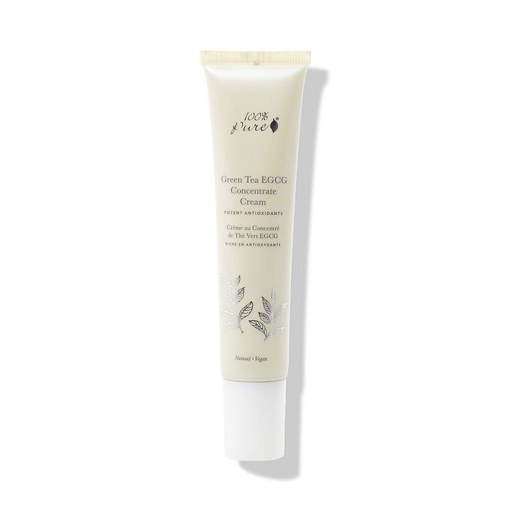 100% PURE Green Tea EGCG Concentrate Cream, Anti-Aging Face Moisturizer, Lightweight, Daily Face Cream (1.4 Fl Oz)