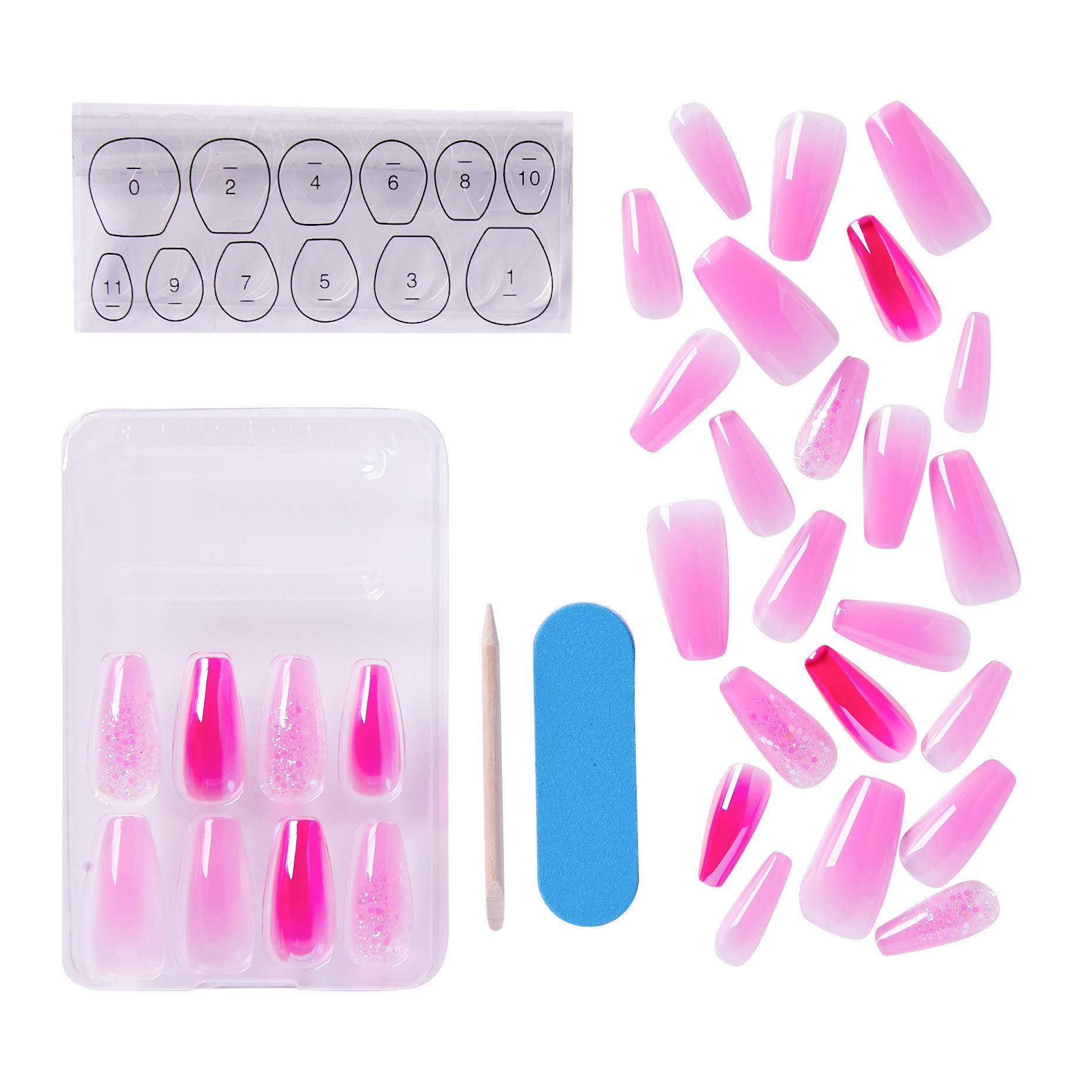 KISS Jelly Fantasy Translucent Nails Amazing Gel Look Ultra Smooth Finish Sculpted Nail - (KGFJ02)