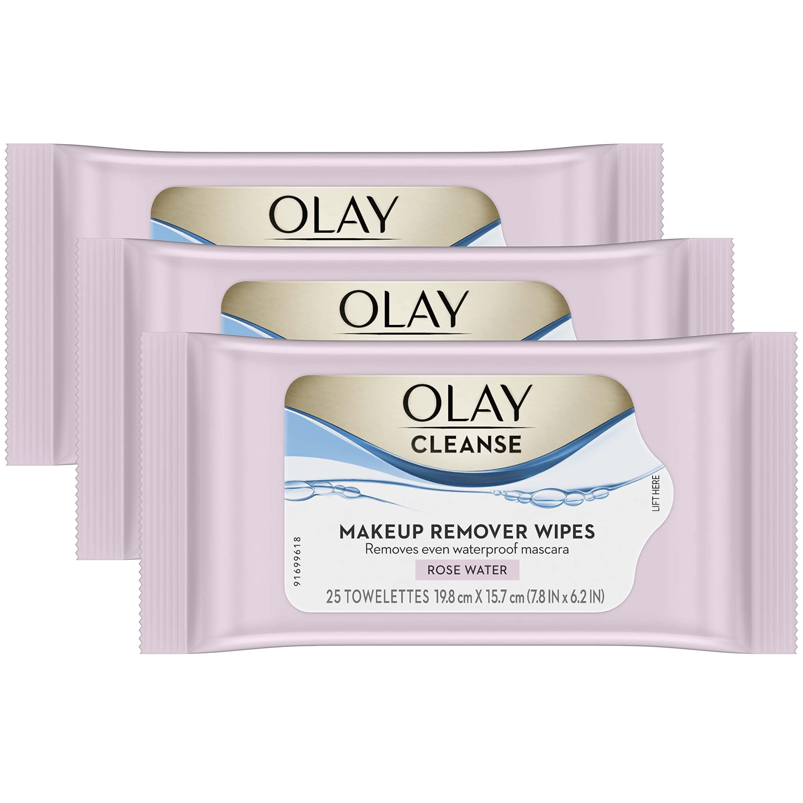 Olay Normal Wet Cleansing Cloths, 30-Count (Pack of 3)