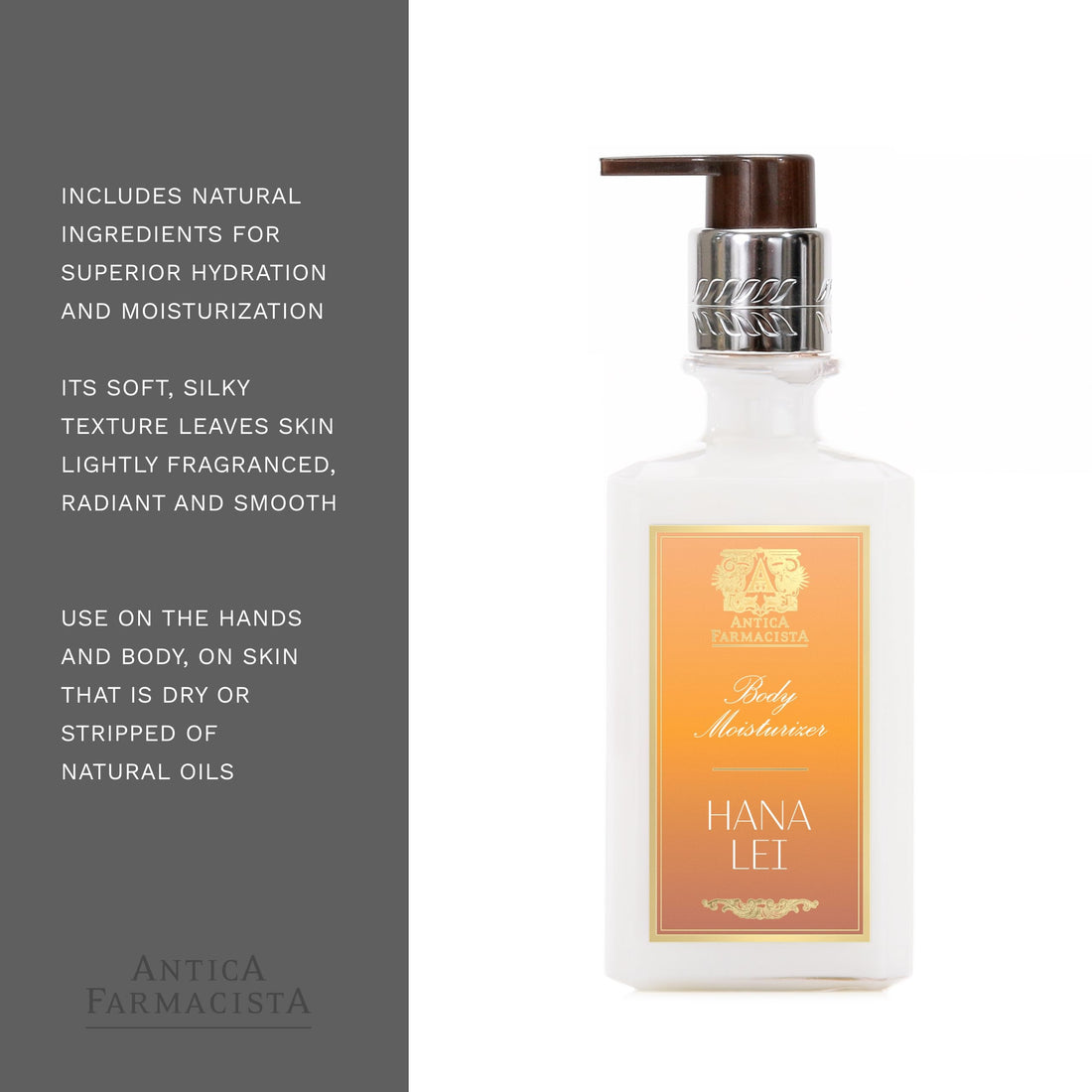 Antica Farmacista 10oz Hana Lei Body Moisturizer, 10 fl. oz.