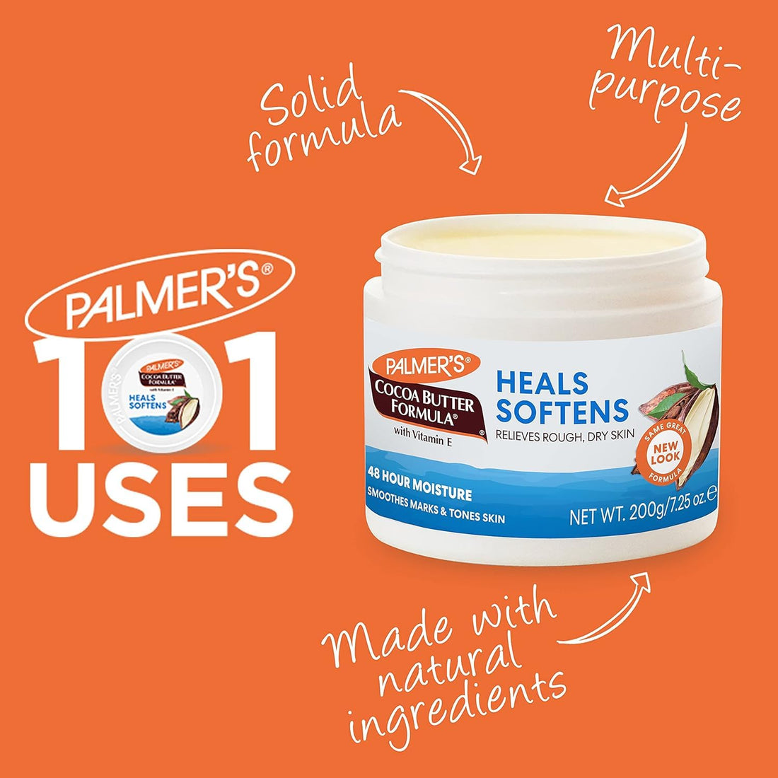 Palmer's Cocoa Butter Jar With E 7.25 oz 2 Piece