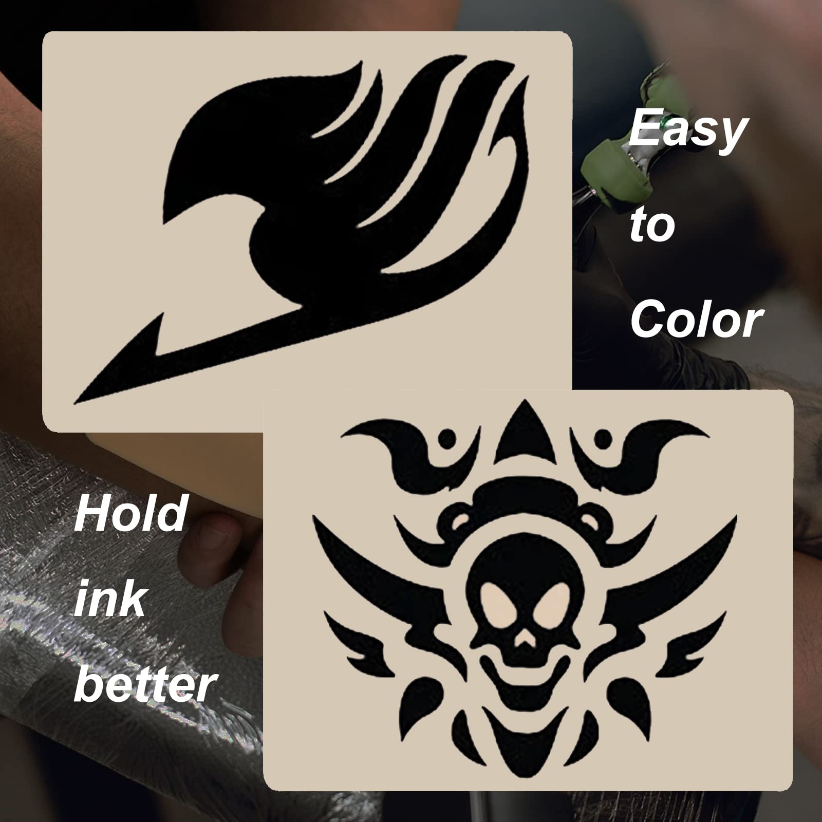 Yuelong 10pcs 8x6 Premium Blank Tattoo Practice Skin Needle Machine Supply Double Sides