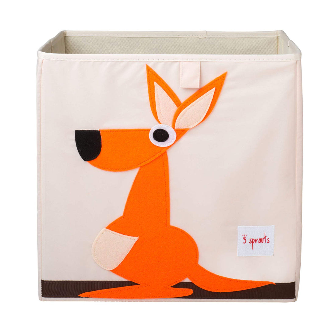 3 Sprouts Toy Storage Organizer: Toy Box Cube Organizer for Playroom, Nursery - Foldable Storage Bin - Kangaroo