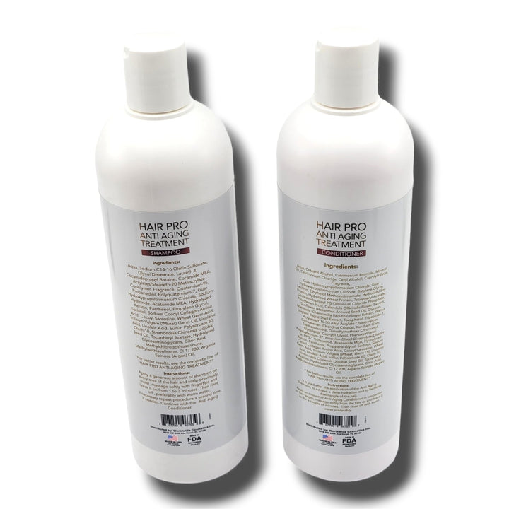 Eternal Spirit Hair Pro Anti Aging Treatment Shampoo and Conditioner Bundle with Stem Cells