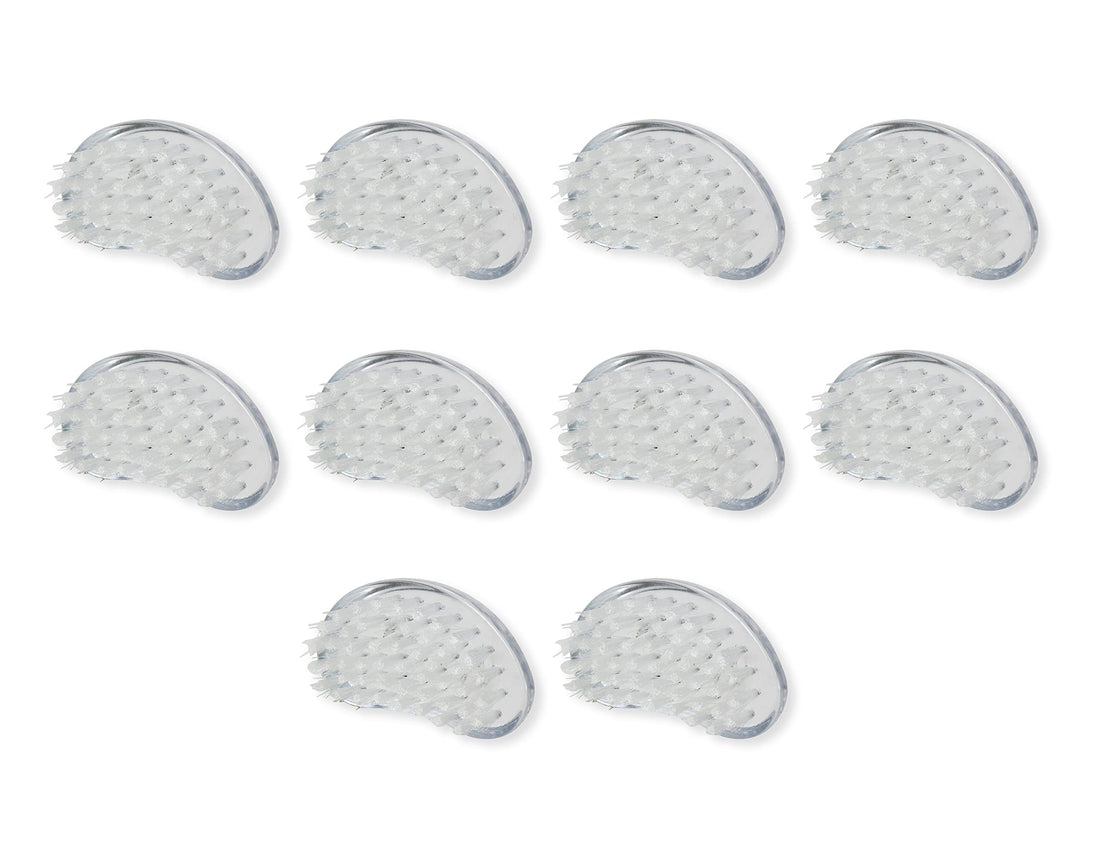 Amazon Basics Manicure Brush, 10 Count, Clear, White