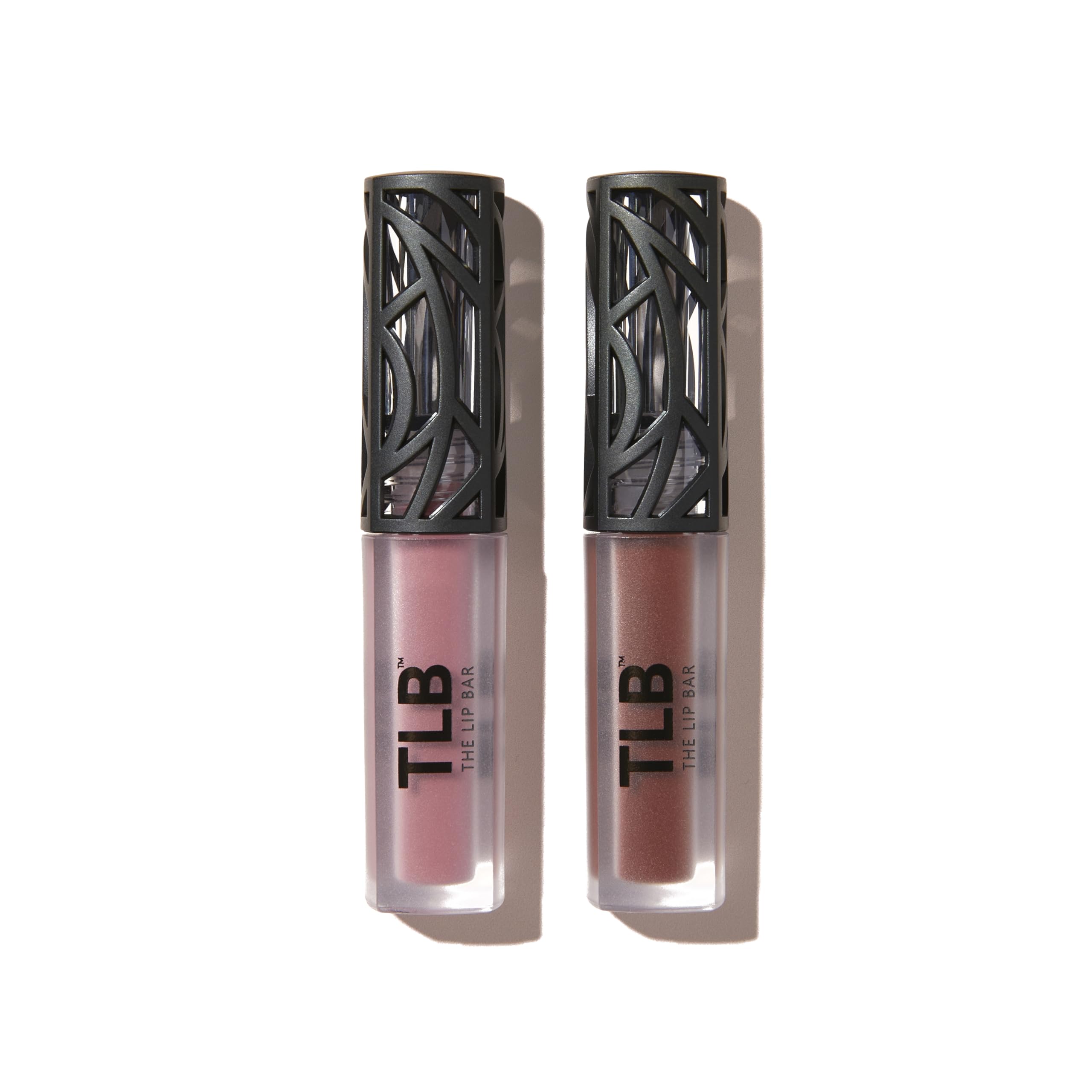 The Lip Bar - Nonstop Liquid Matte Lipstick 2-Pack, Curlfriend (Mauve Pink) + Savage (Chocolate Red-Brown) - High Pigment - One Swipe - Long Lasting - Jojoba Oil & Vitamin E - Vegan - .24 fl oz