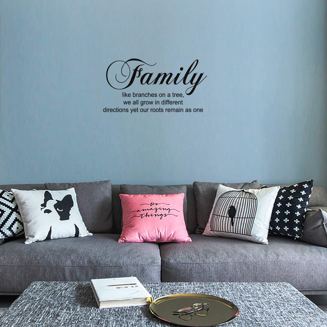 Family Like Branches on a Tree Wall Sticker Removable Home Decor Art Stickers (Family Tree)