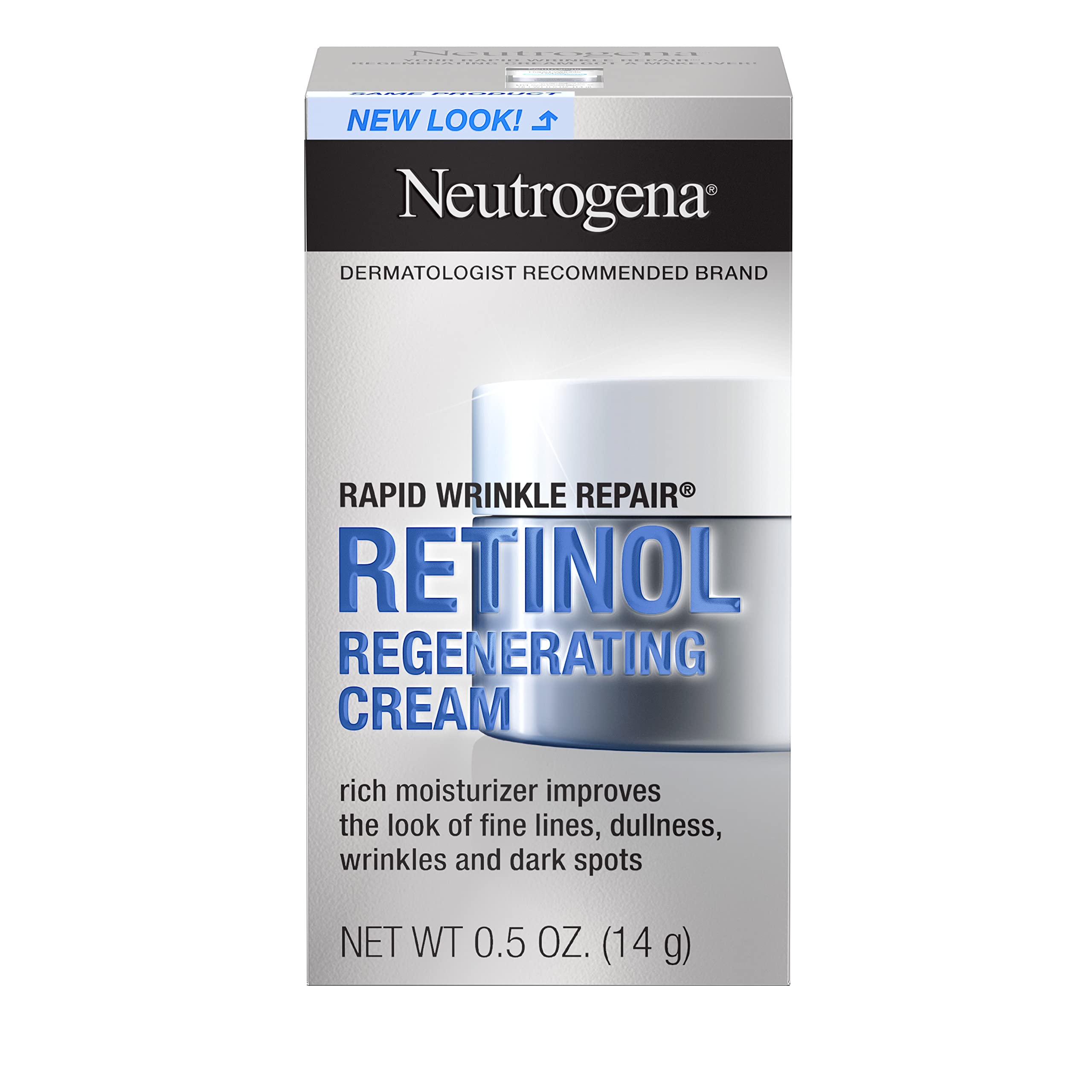 Neutrogena Rapid Wrinkle Repair Retinol Regenerating Cream, 0.5 Oz Mini (Pack of 3)