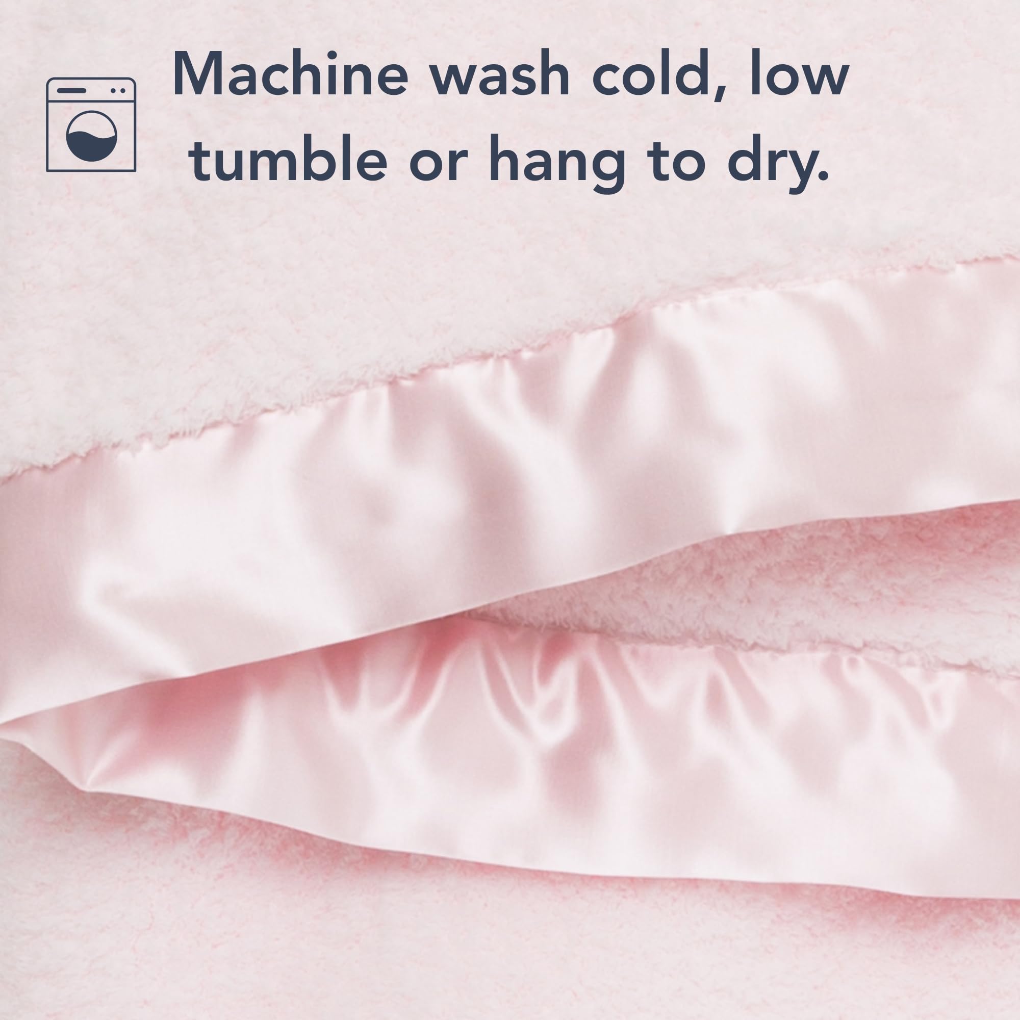 Little Giraffe Baby Blanket - Chenille Soft Blanket with Satin Trim - Baby Stroller Blanket - Newborn Baby Essentials & Gifts - 29 x 35 - Pink