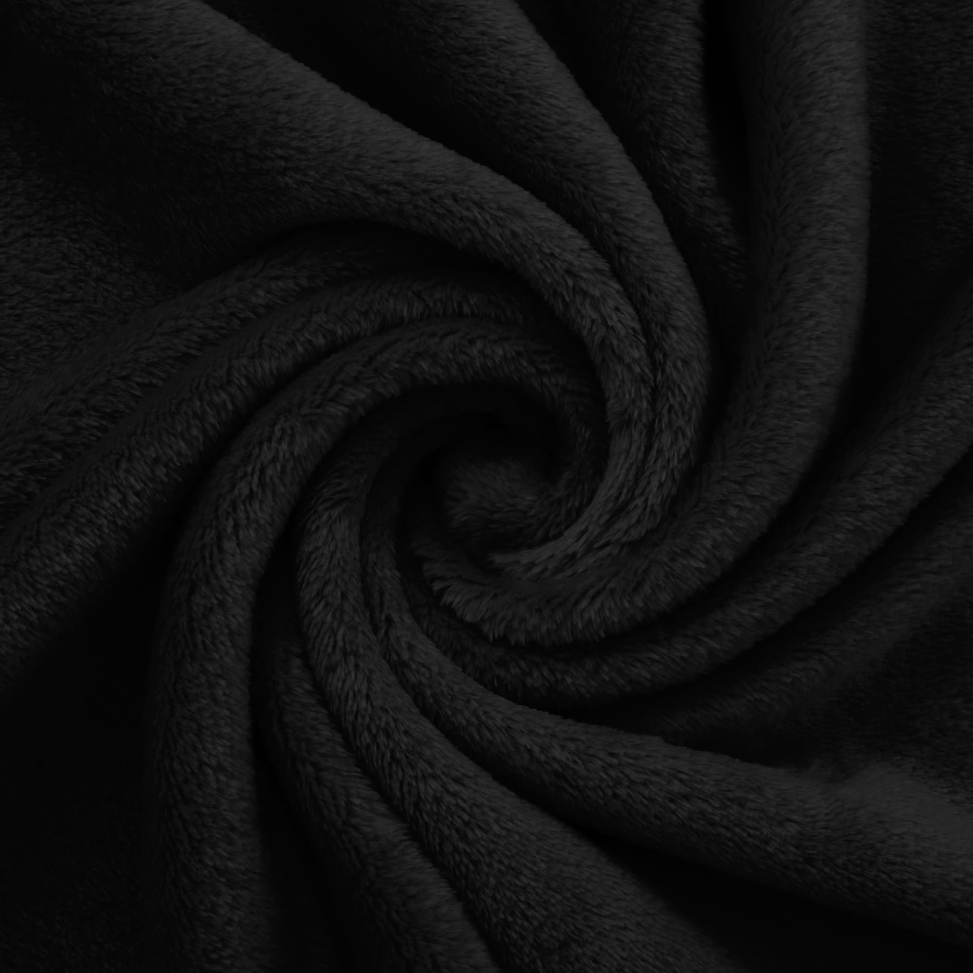 Pro Goleem Fleece Baby Blanket with 2 Inch Satin Trim Soft Anti-Static Plush Blanket for Boys and Girls Christmas Baby Gifts for Babies Black 30''x40''