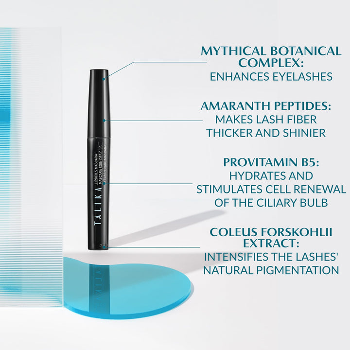 Lipocils Mascara - Talika - Mascara that Stimulates Eyelash Growth - +29% Length - Eyelash Care - Brown