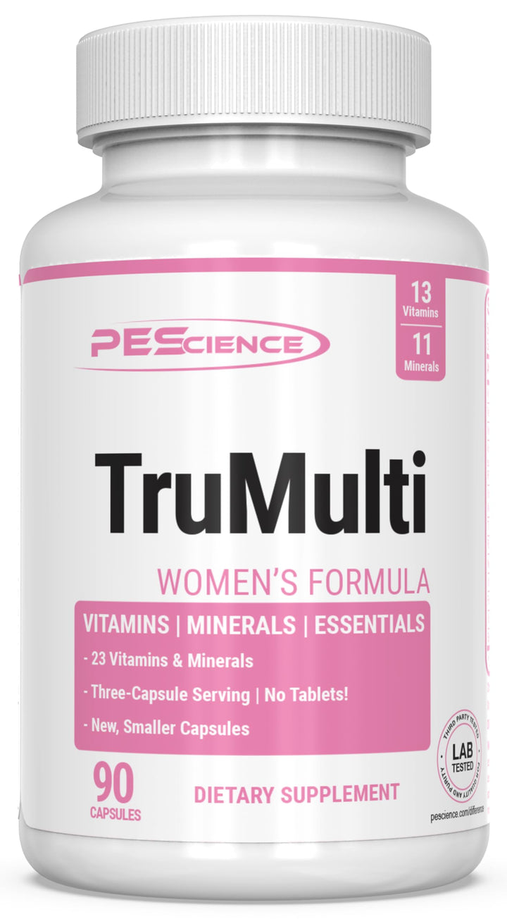 PEScience TruMulti Women's, Multivitamin with Premium Quality Vitamin C, D, Zinc for Immune Support, 90 Capsules