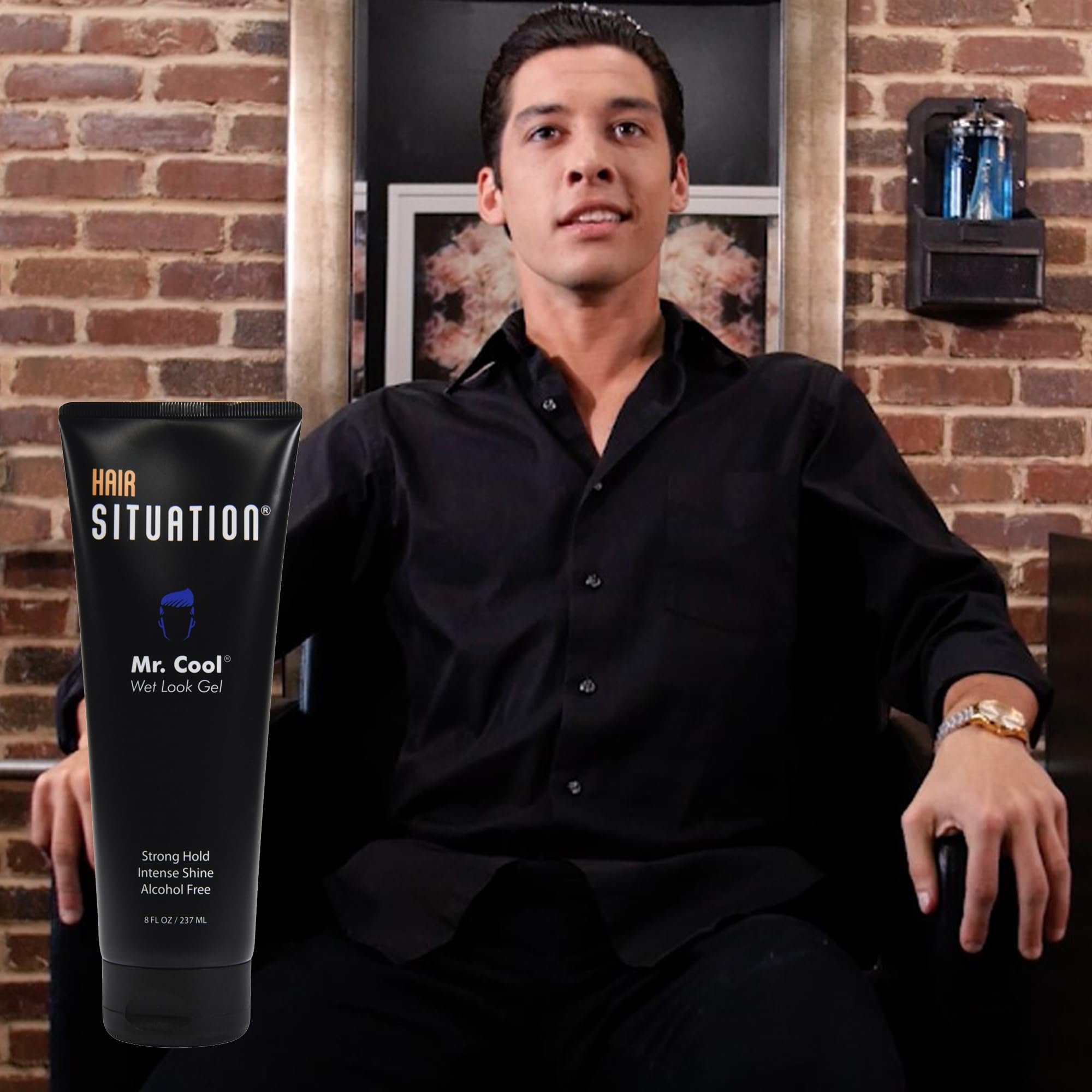 Mr Cool Wet Look Intense Shine Alcohol Free Hair Gel