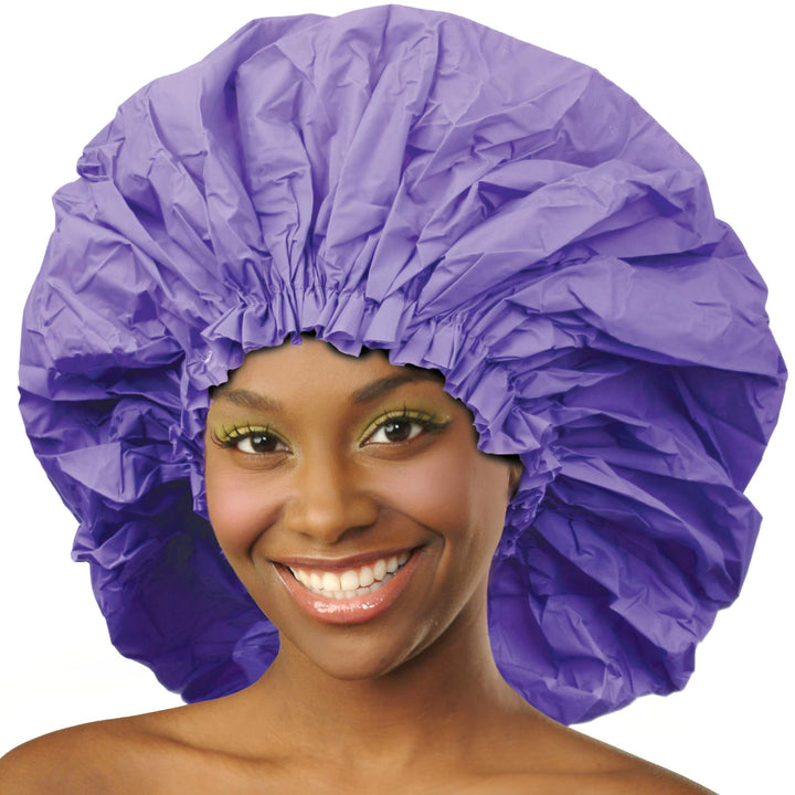 Donna Premium Collection Super Jumbo Shower Cap Purple 22163 by Donna Collection