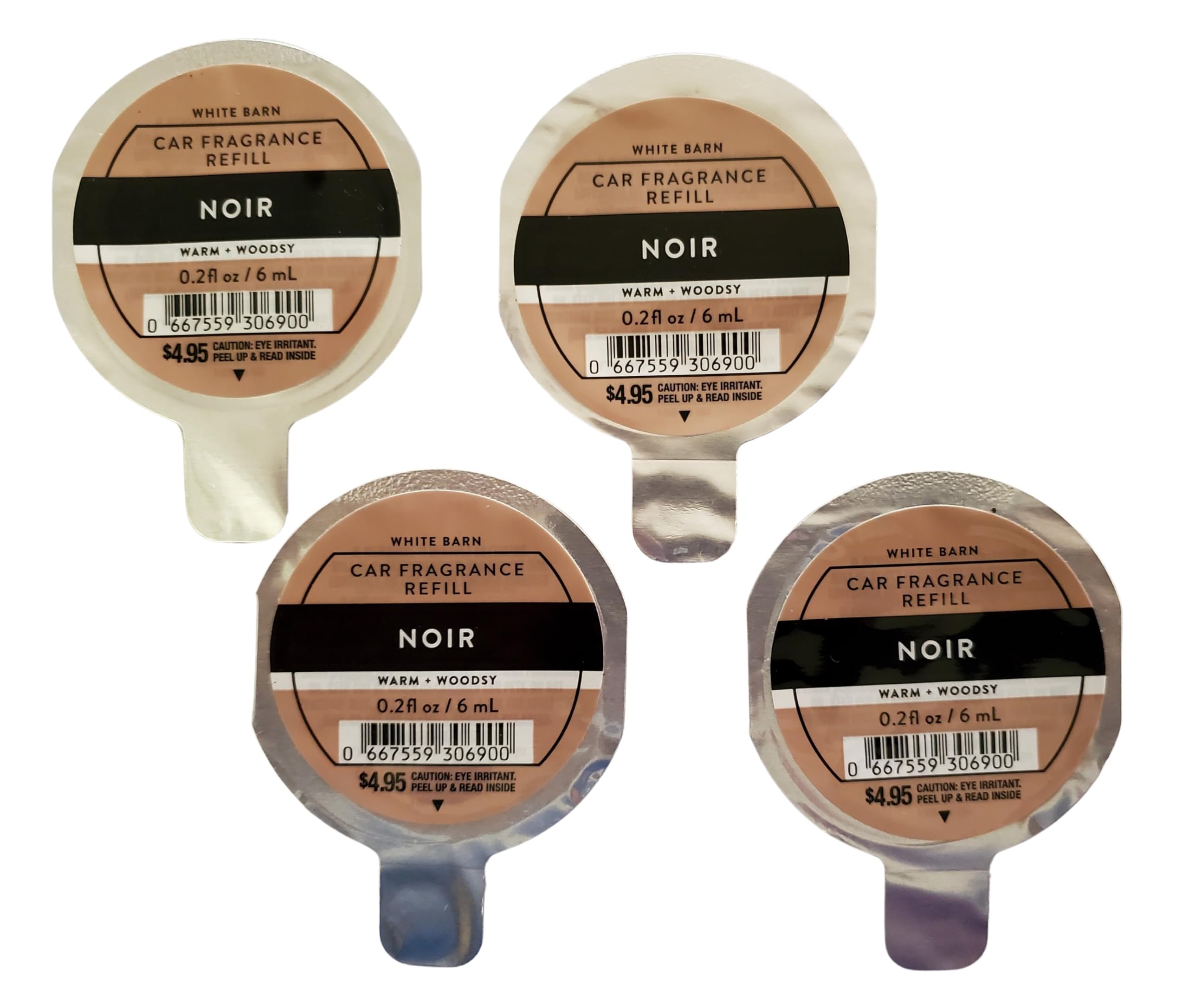 Bath and Body Works Noir Car Disc Refills Pack of 4