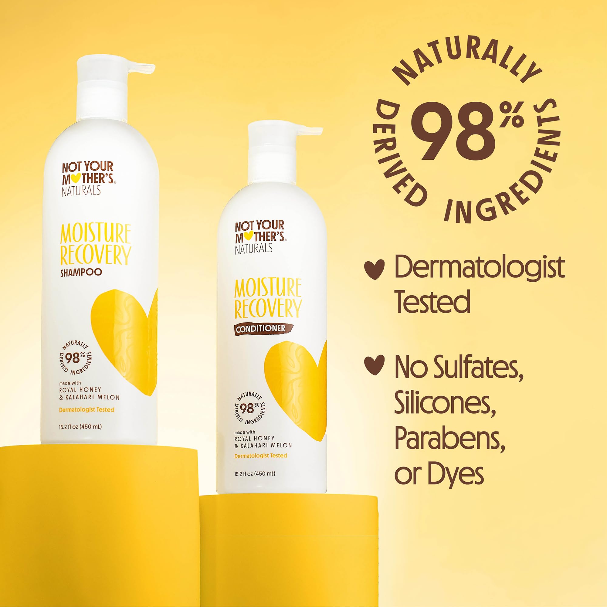Not Your Mother's Naturals Protect & Nourish Shampoo & Conditioner Set - 15.2 fl oz - Sulfate-Free Hair Products - Royal Honey & Kalahari Desert Melon