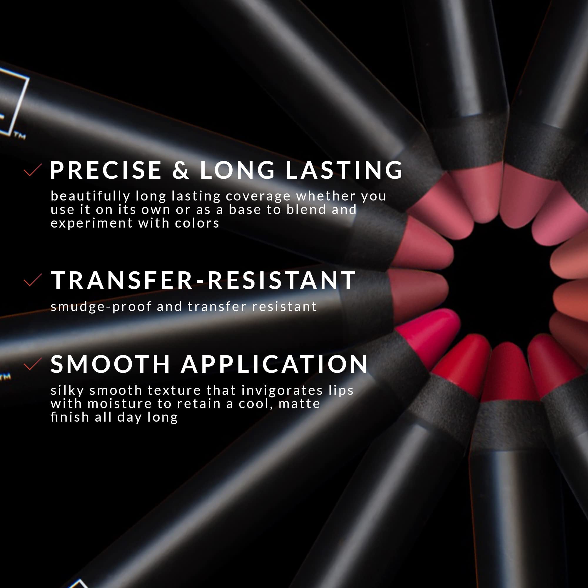 K7L Matte Orange Brown Lipstick Crayon - Long-lasting and Ultra-pigmented