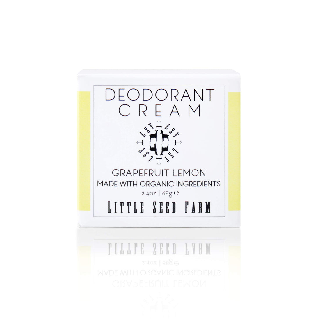 Little Seed Farm Deodorant Cream, Grapefruit Lemon, 2.4 Ounce