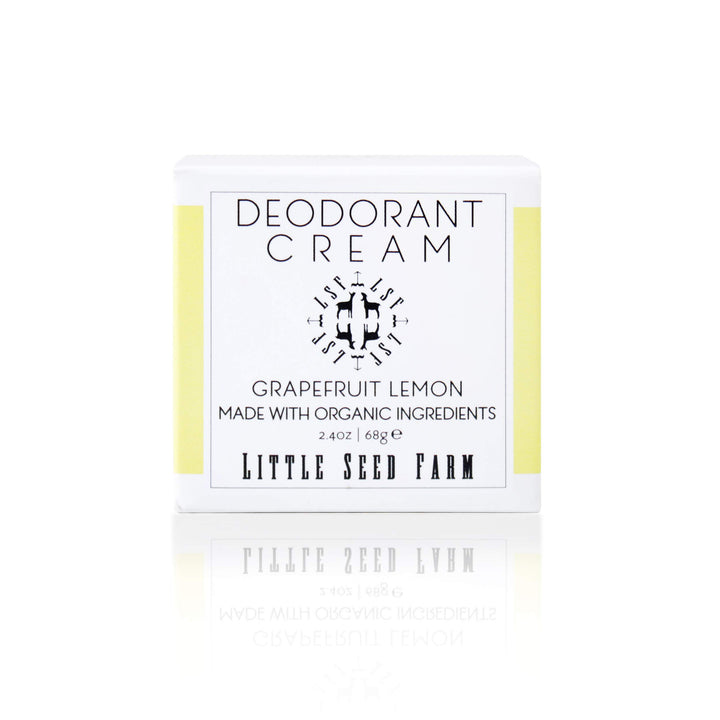 Little Seed Farm Deodorant Cream, Grapefruit Lemon, 2.4 Ounce