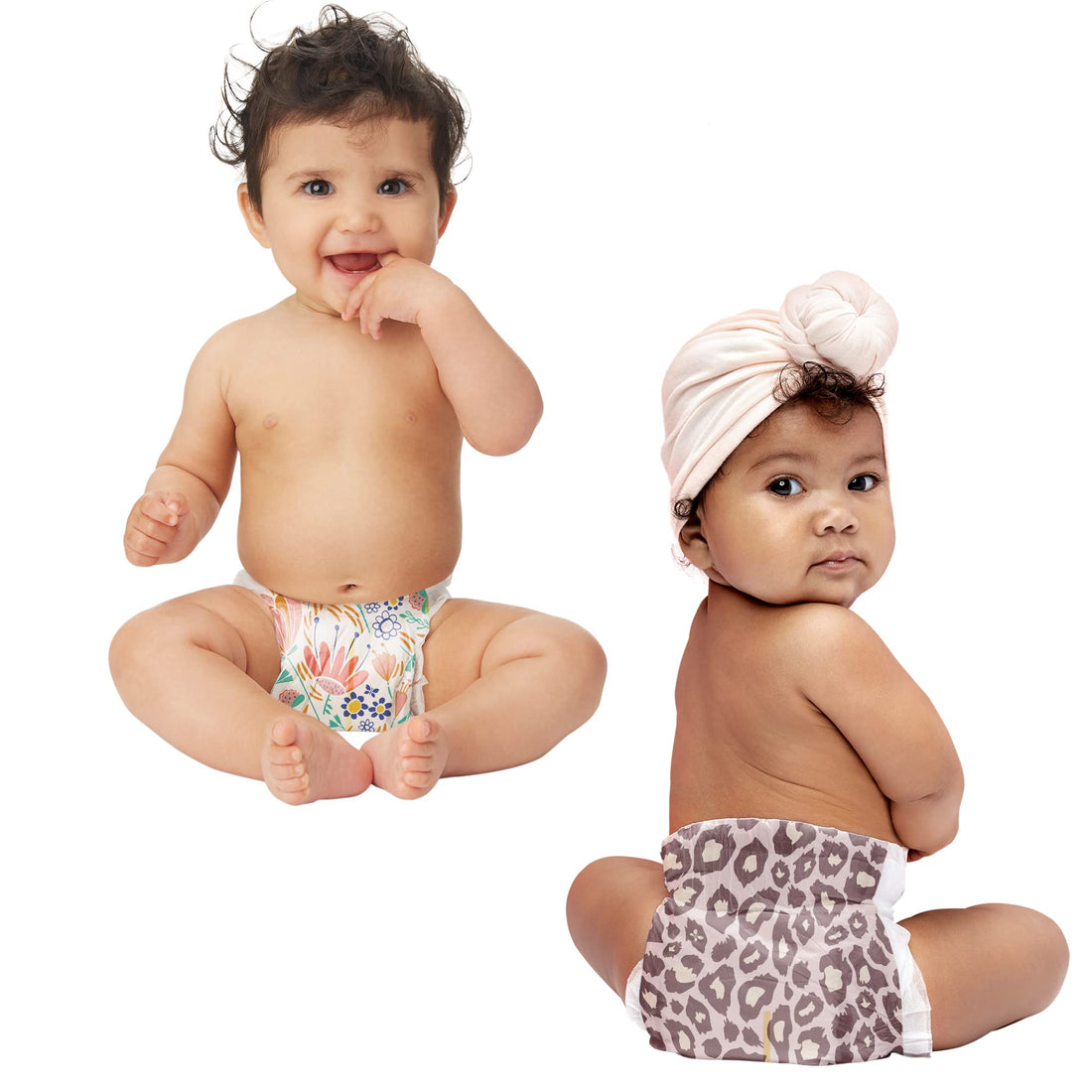 The Honest Company Clean Conscious Diapers | Plant-Based, Sustainable | Wild Thang + Flower Power | Super Club Box, Size 3 (16-28 lbs), 136 Count