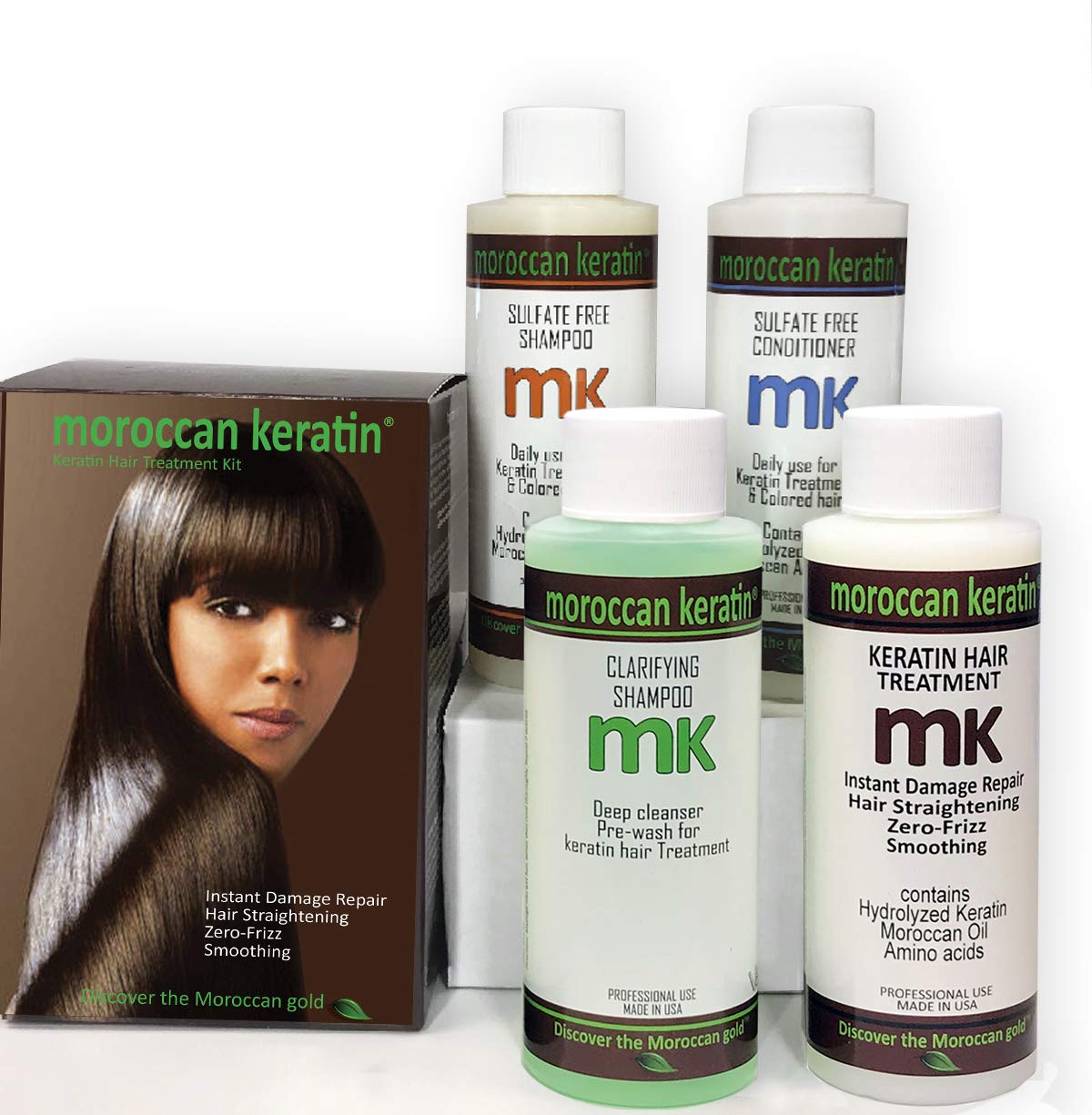 Moroccan Keratin for Brazilian Keratin Hair Treatment Proven Formula 120ml X4 Resultados Organicos Naturales Duraderos Keratina Para Alisar El Pelo