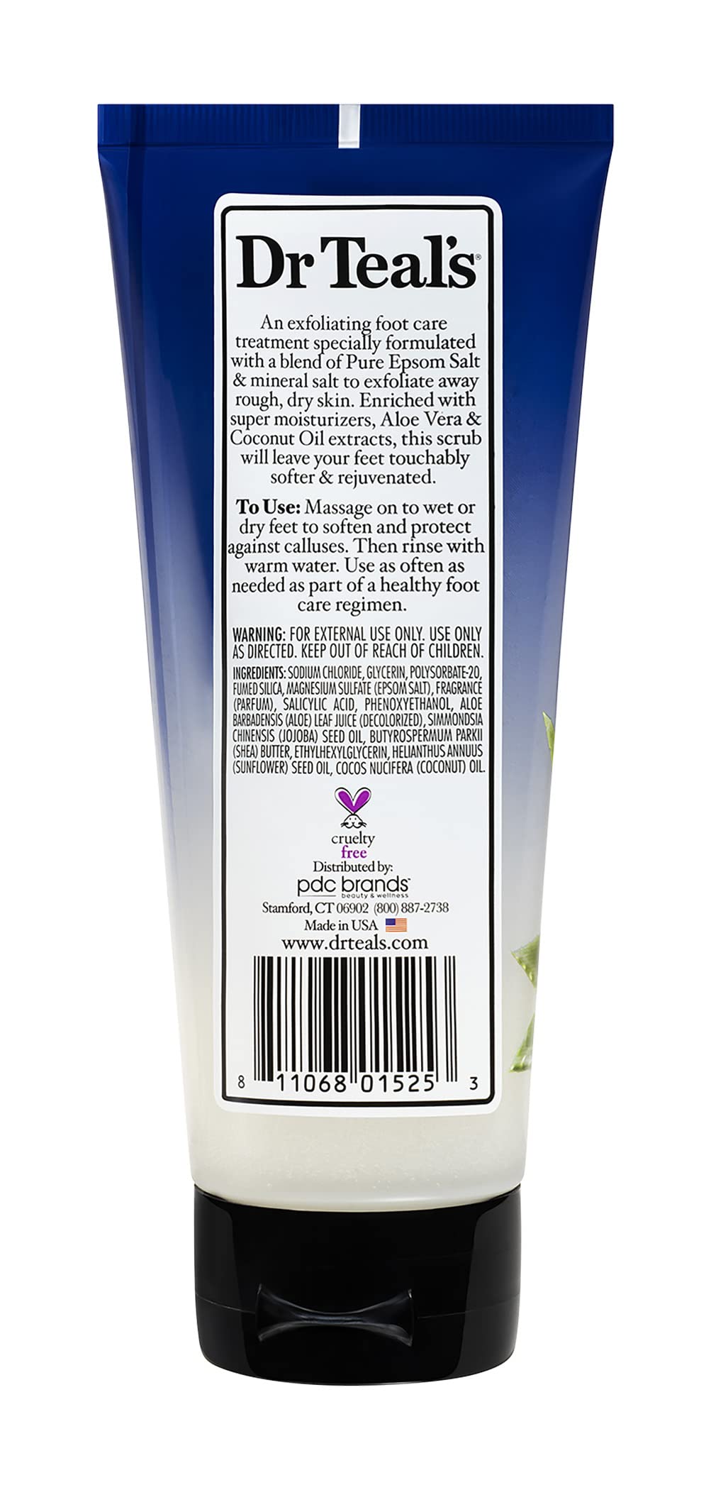 Dr. Teal's Gentle Exfoliant Foot Scrub With Epsom Salt 6 Ounce