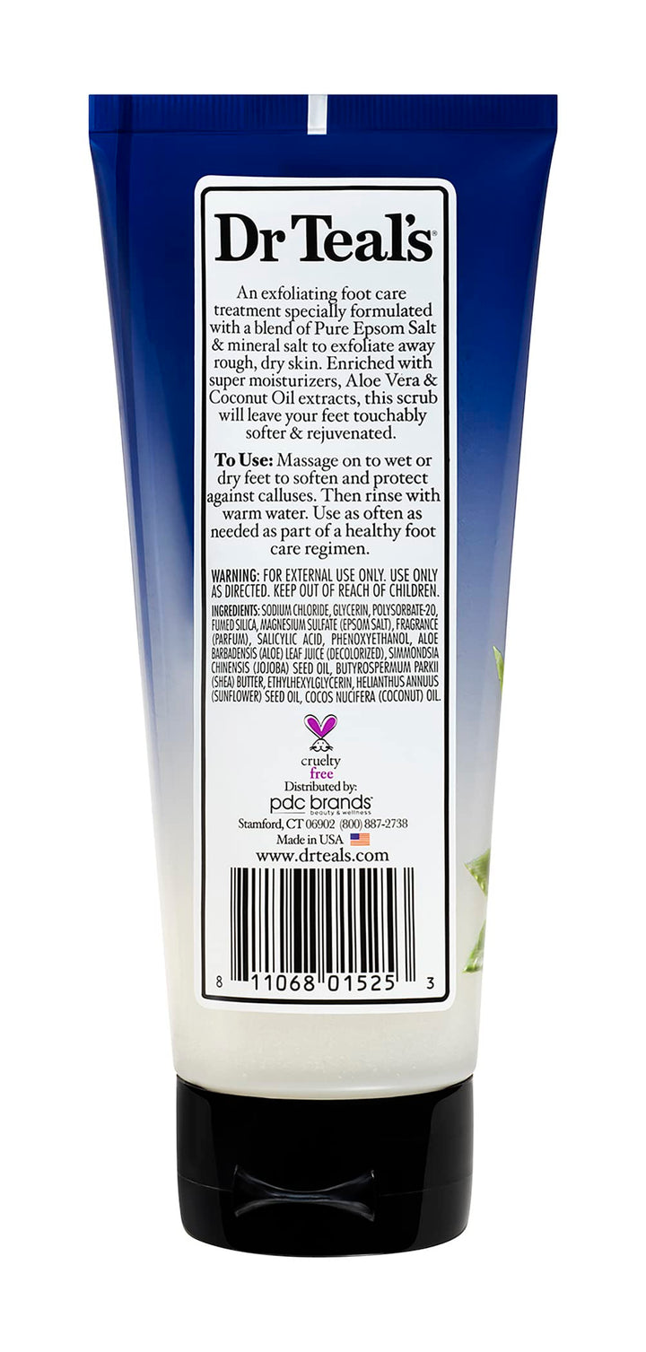 Dr. Teal's Gentle Exfoliant Foot Scrub With Epsom Salt 6 Ounce