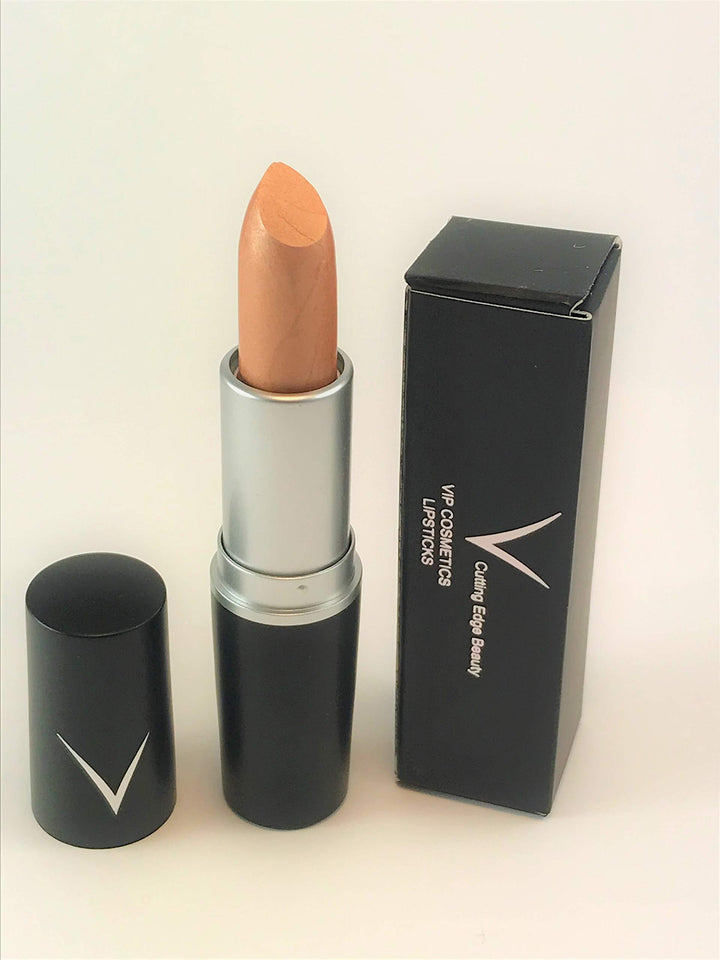 VIP Cosmetics Long Wear Kissable Nude Gold Shimmer Jelly Frost Lip gloss Lipstick Make Up