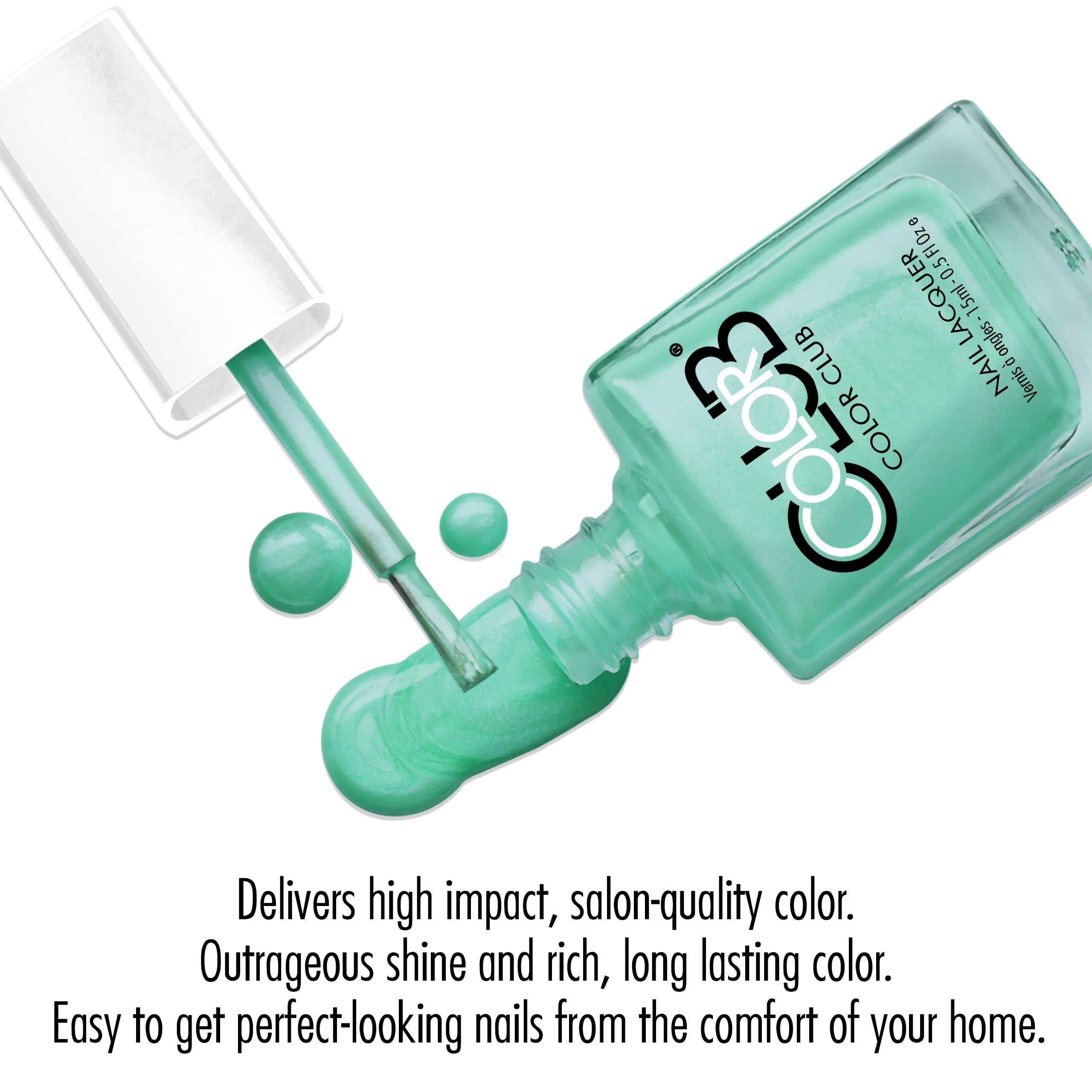 Color Club Poptastic Neons Nail Polish, Age of Aquarius, Neon, Turquoise, .05 Ounce