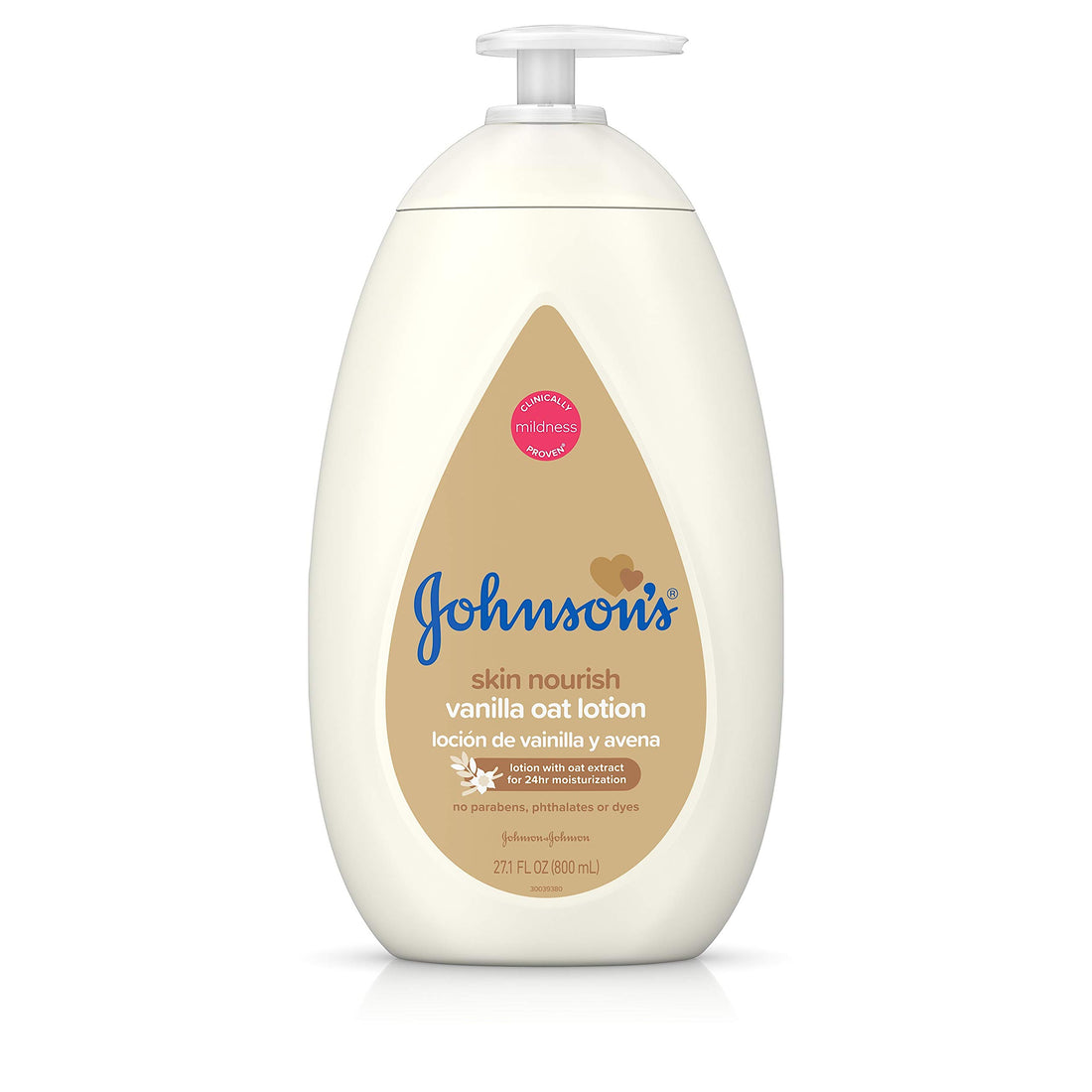 Johnson's Baby Body Lotion with Vanilla Oat Extract, 27.1 fl. oz